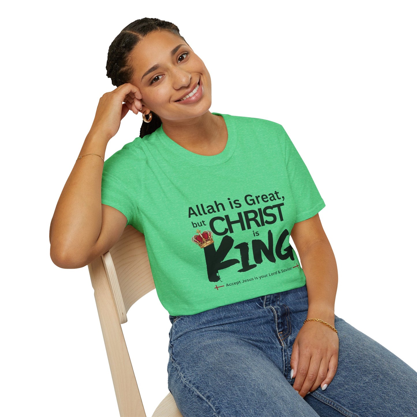 Christ is King Unisex T-shirt (Great Logo) - Sweet Baby Jeez Teez
