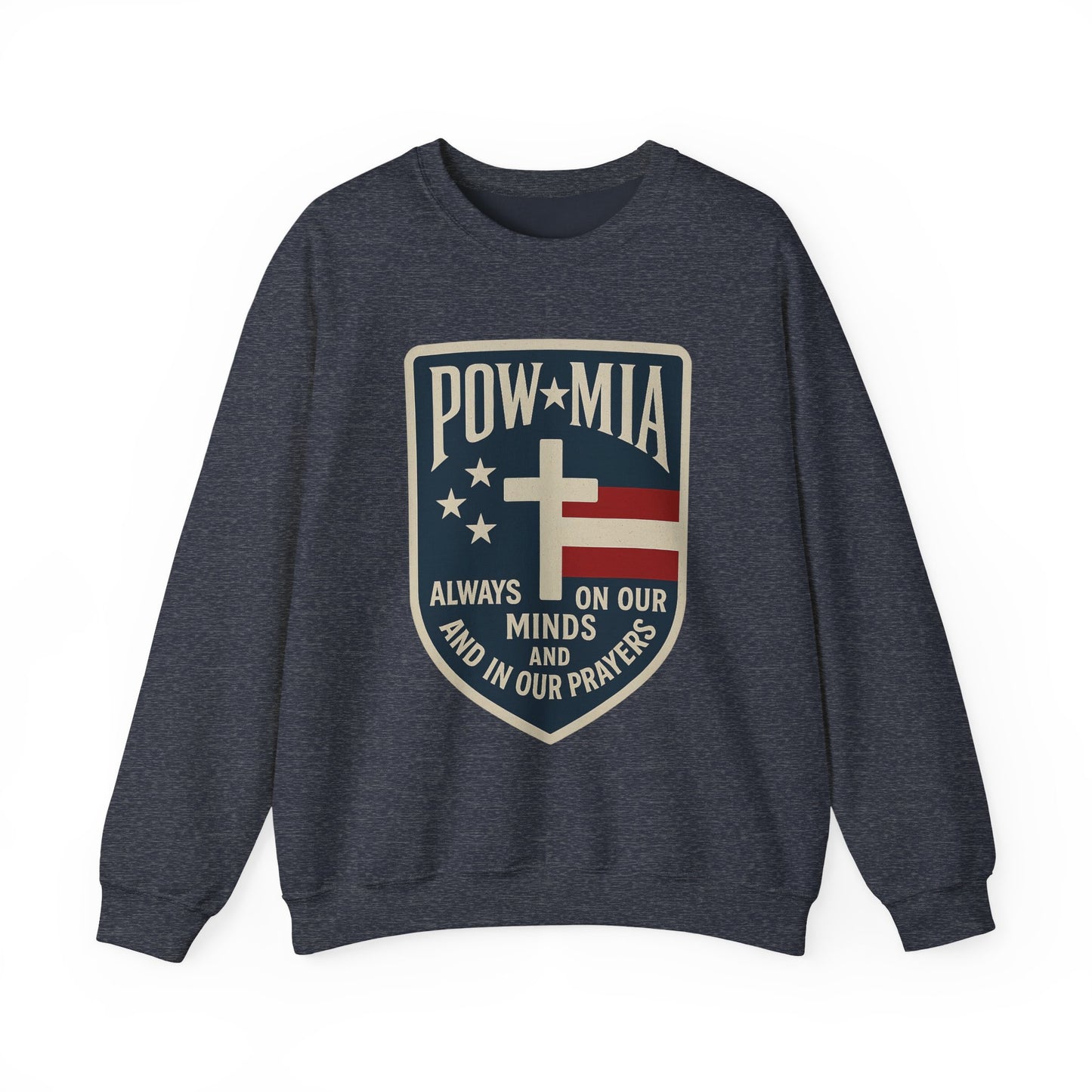 "POW MIA Thoughts & Prayers" Veteran's Tribute Military Sweatshirt