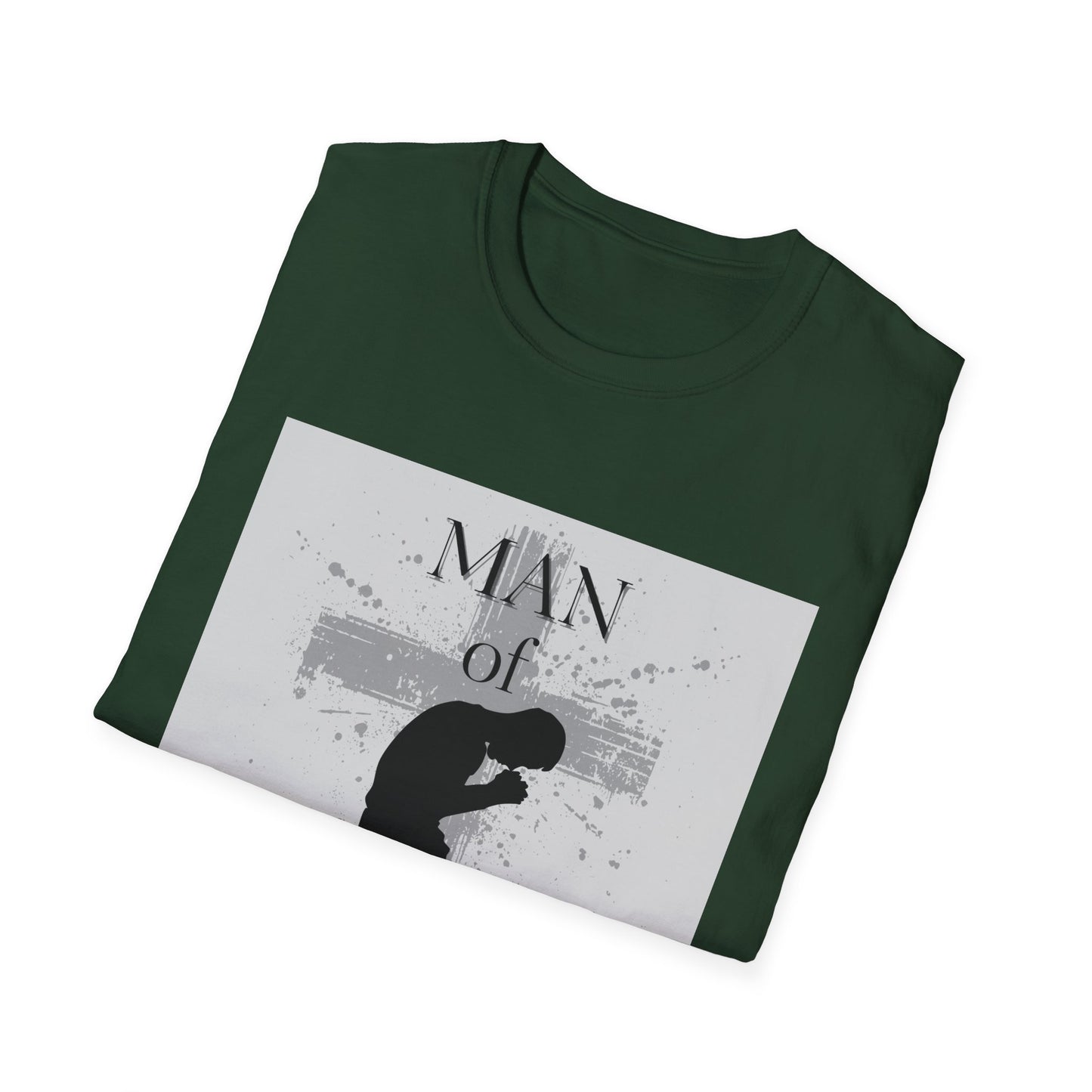 Man of God Men's Tshirt (Gray Logo) - Sweet Baby Jeez Teez