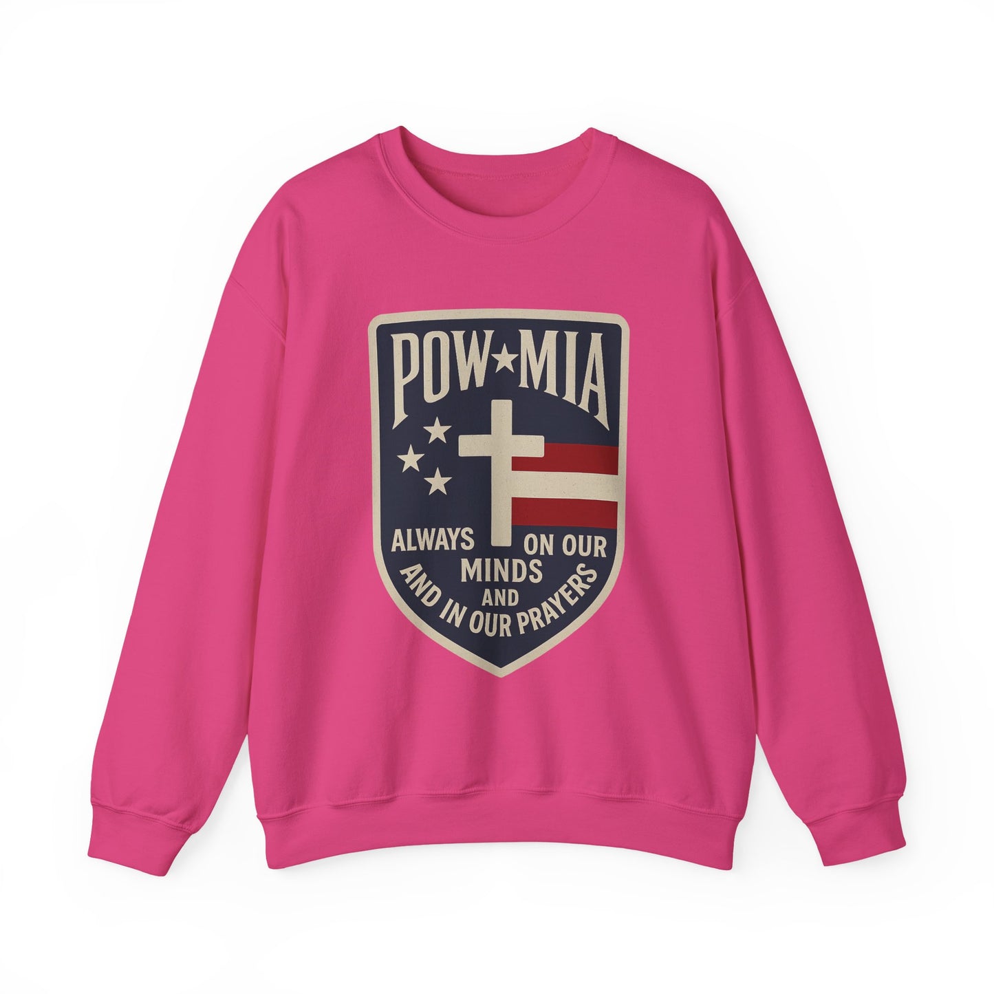 "POW MIA Thoughts & Prayers" Veteran's Tribute Military Sweatshirt