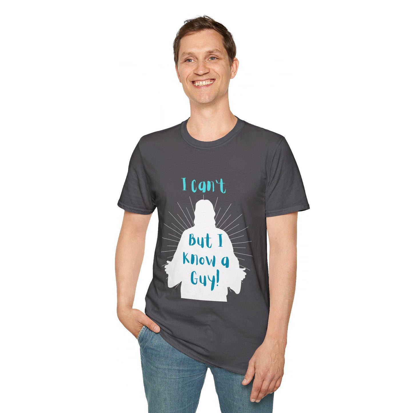 I Know a Guy Men's Tshirt (White Logo) - Sweet Baby Jeez Teez