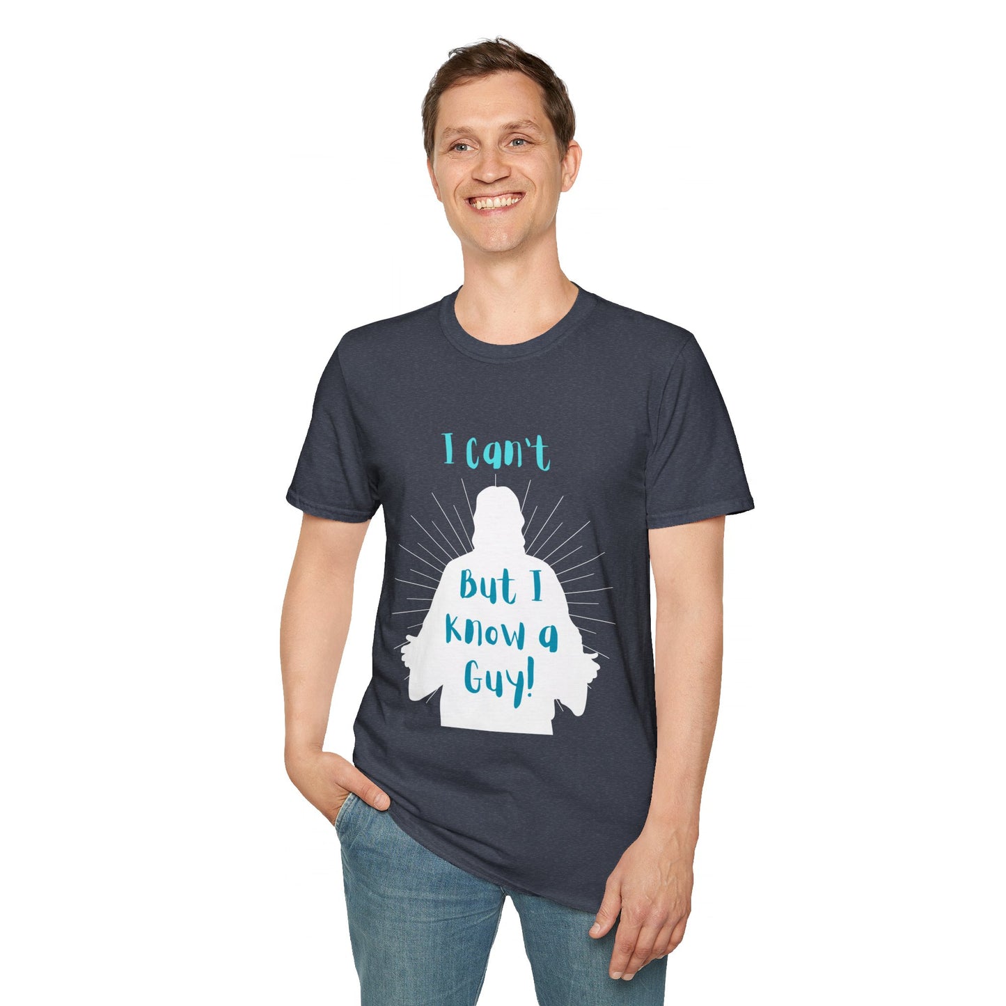 I Know a Guy Men's Tshirt (White Logo) - Sweet Baby Jeez Teez