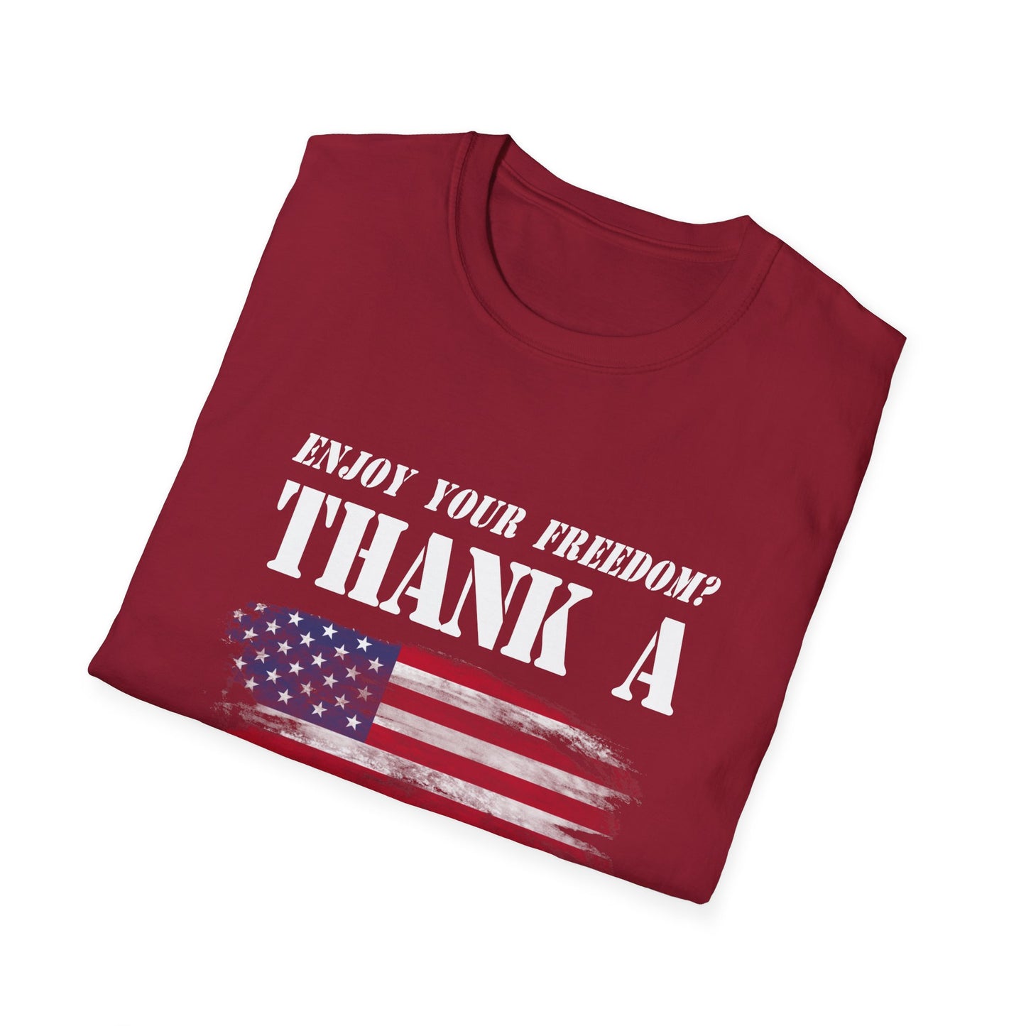 Enjoy Your Freedom Women's Relaxed/Plus Tshirt (MM Flag Logo) - Sweet Baby Jeez Teez