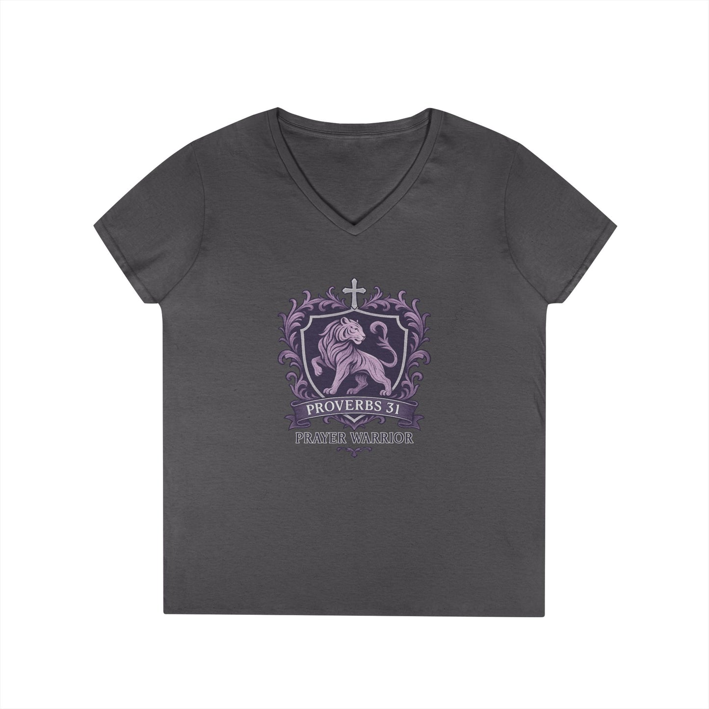 Proverbs 31 Prayer Warrior Christian Women's V-Neck T-Shirt