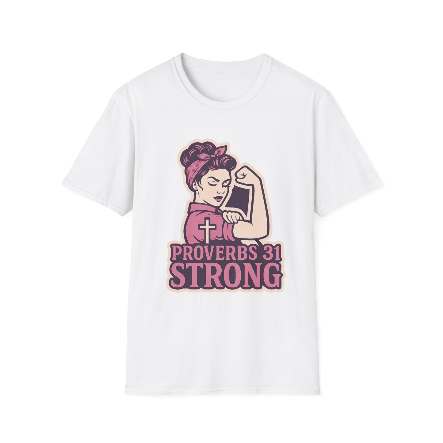 Proverbs 31 Strong Christian Women's Empowering Softstyle T-Shirt
