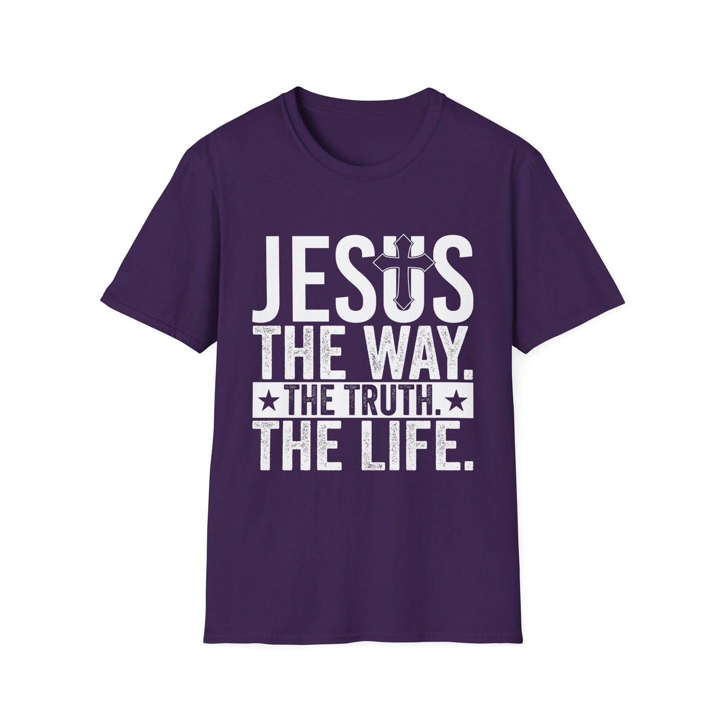 "Jesus The Way, The Truth, The Life" Unisex Tshirt (White Logo)