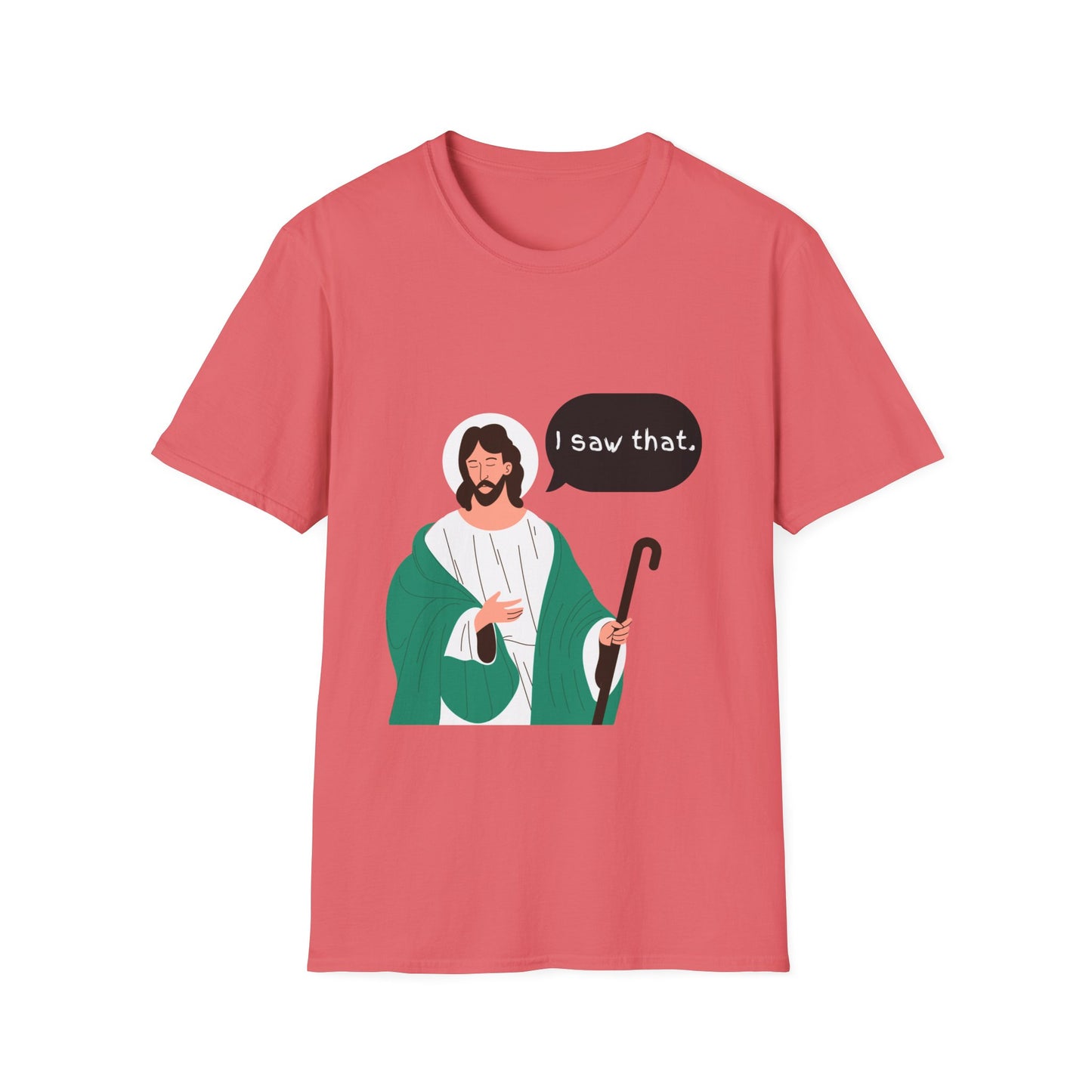I Saw That Women's Relaxed/Plus Tshirt (Cartoon Logo) - Sweet Baby Jeez Teez