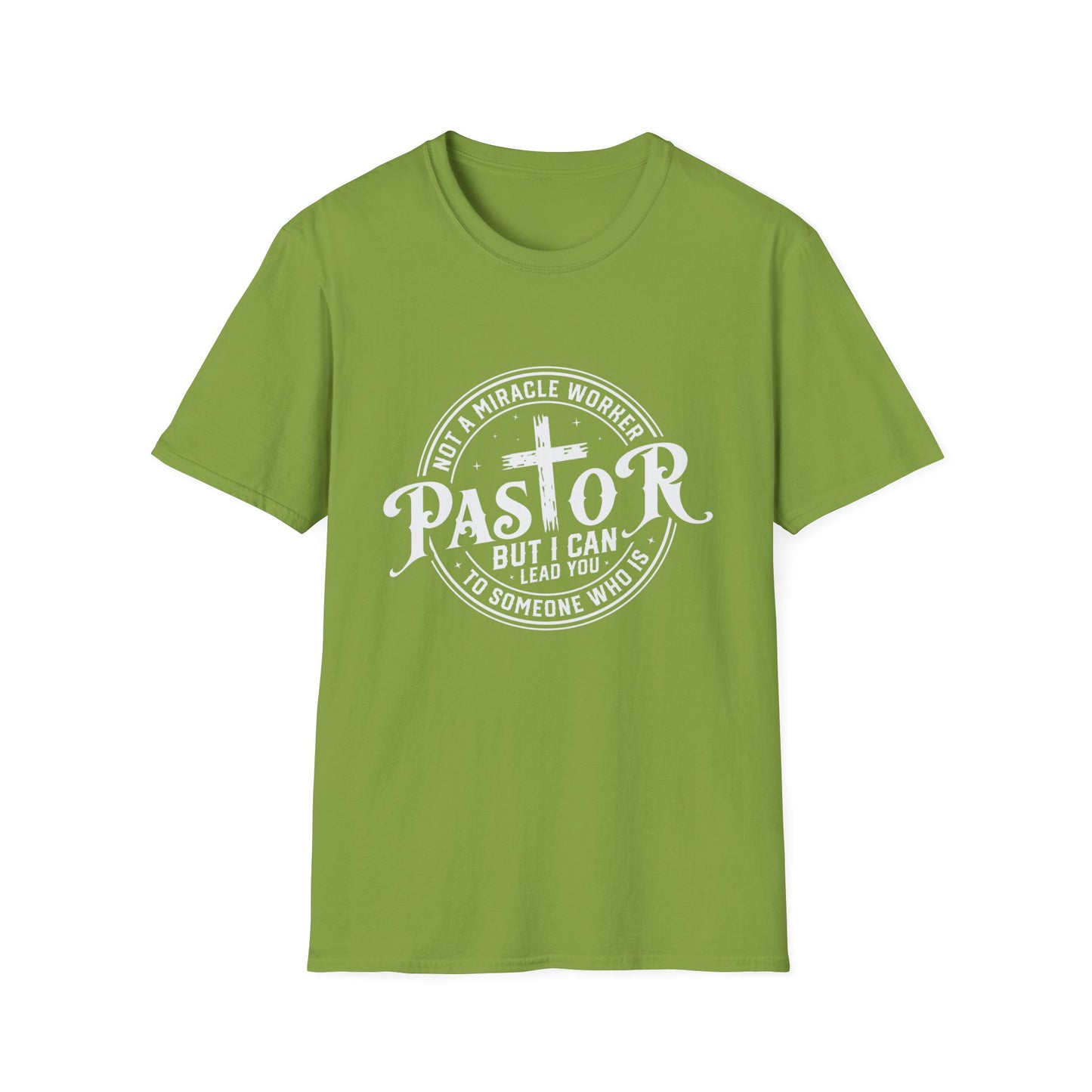 "Pastor" Christian Man of Faith Softstyle Tshirt