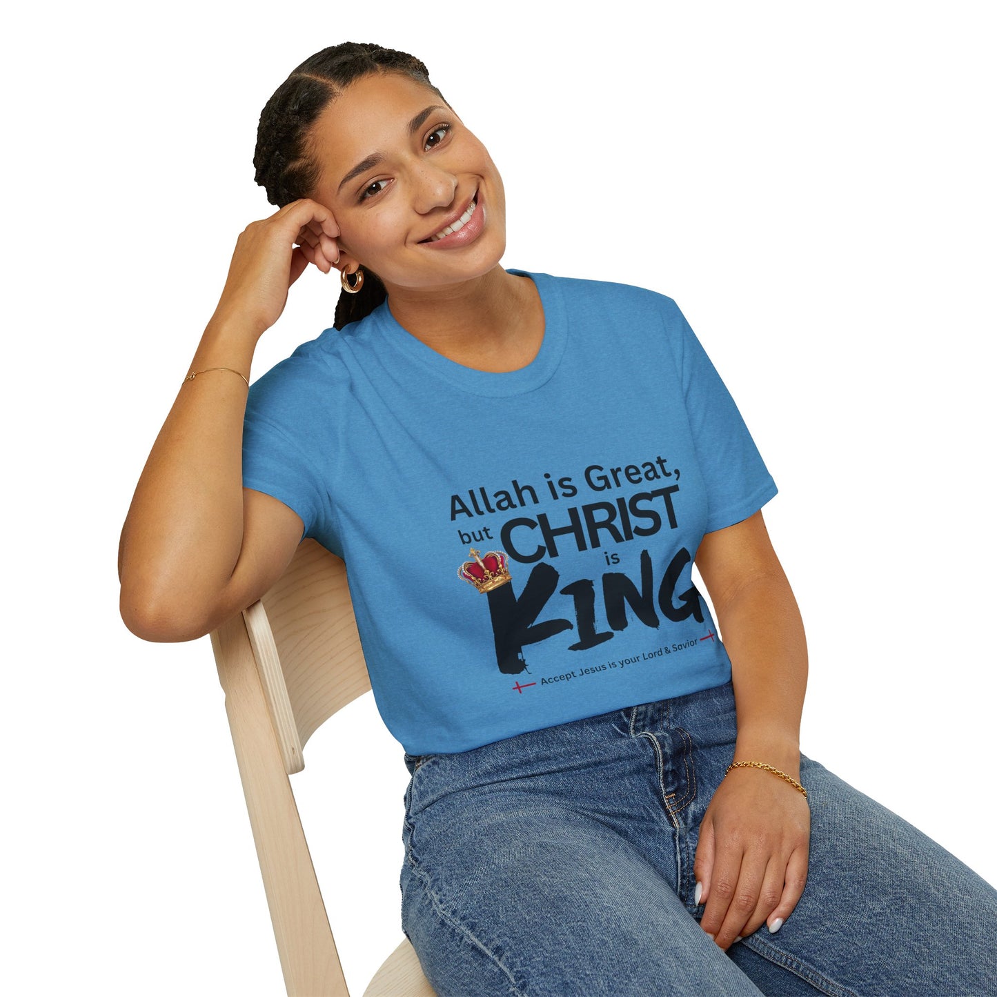 Christ is King Unisex T-shirt (Great Logo) - Sweet Baby Jeez Teez