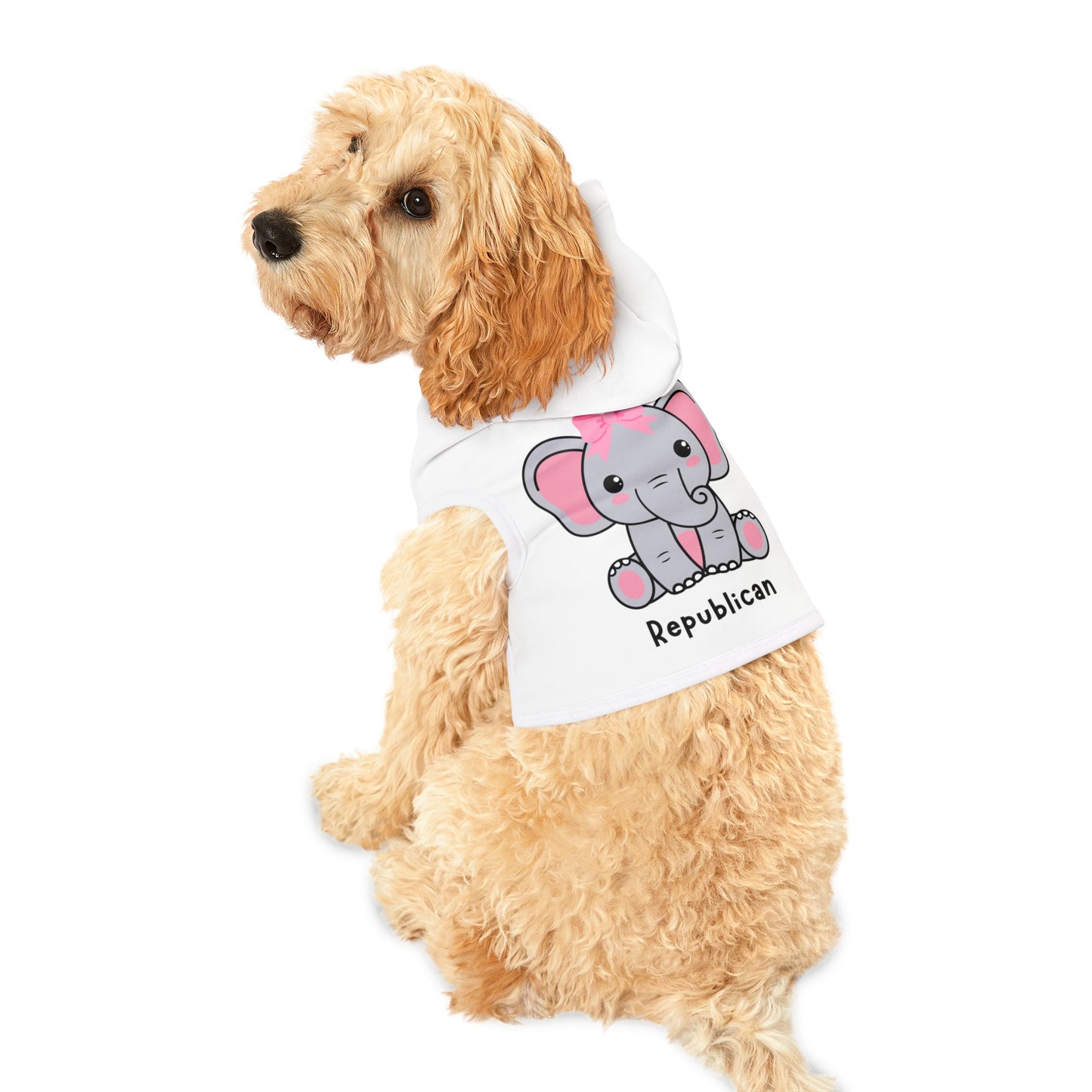 Daddy's Lil Republican Pet Hoodie (Pink Logo) - Sweet Baby Jeez Teez