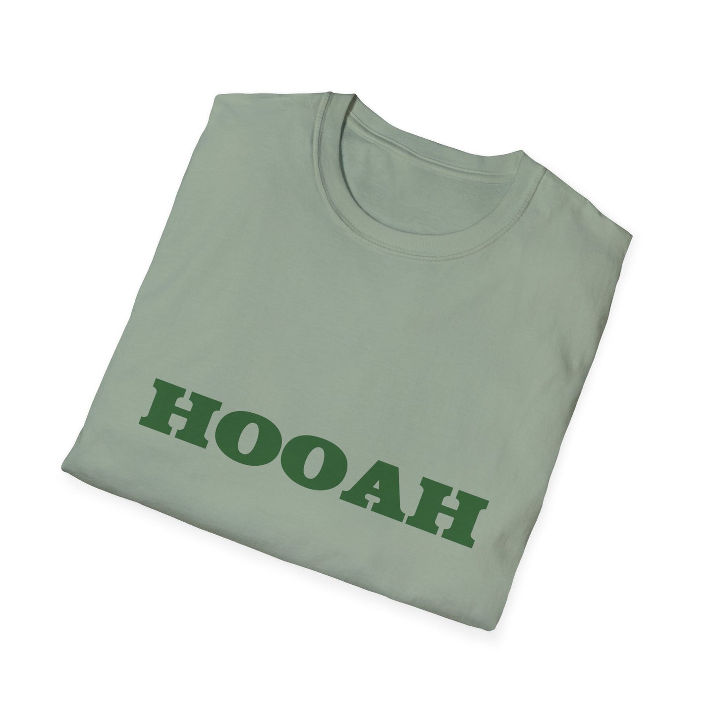 HOOAH (Army) Unisex Tshirt (MM Army Green Logo) - Sweet Baby Jeez Teez