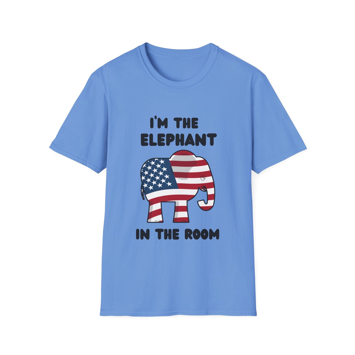 Elephant in Room Cartoon Women's Relaxed/Plus Tshirt (Black Logo) - Sweet Baby Jeez Teez