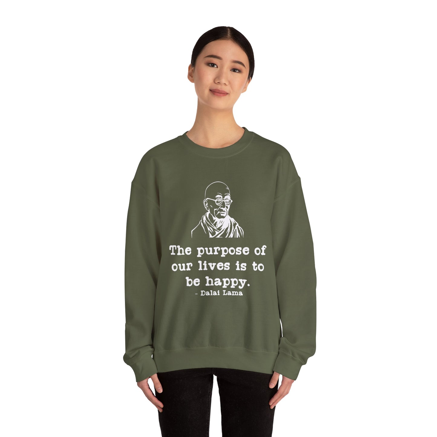 Purpose of Life Womens Relaxed Sweatshirt (IW White Logo) - Sweet Baby Jeez Teez