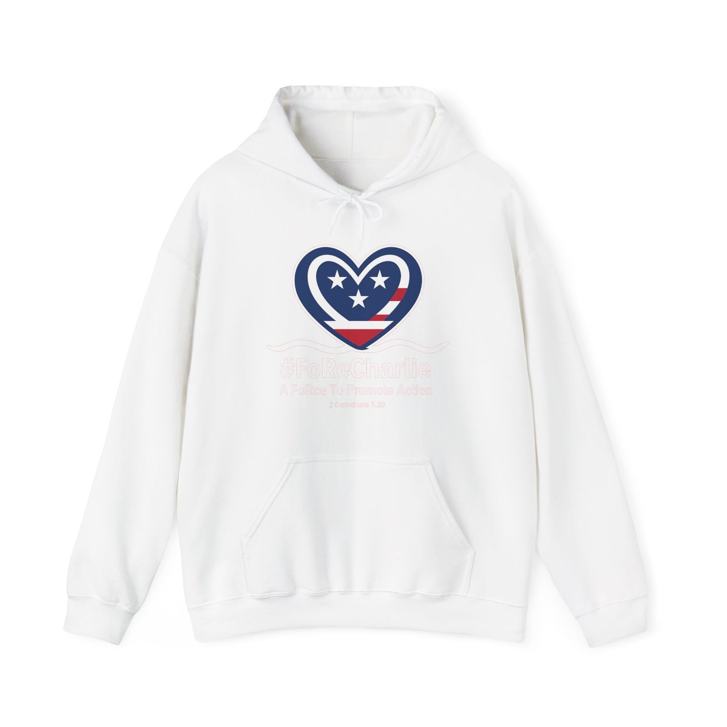 "FoRe Charlie" Ambassador Pageant Memorial Unisex Hoodie for Charlie (White Heart Logo)