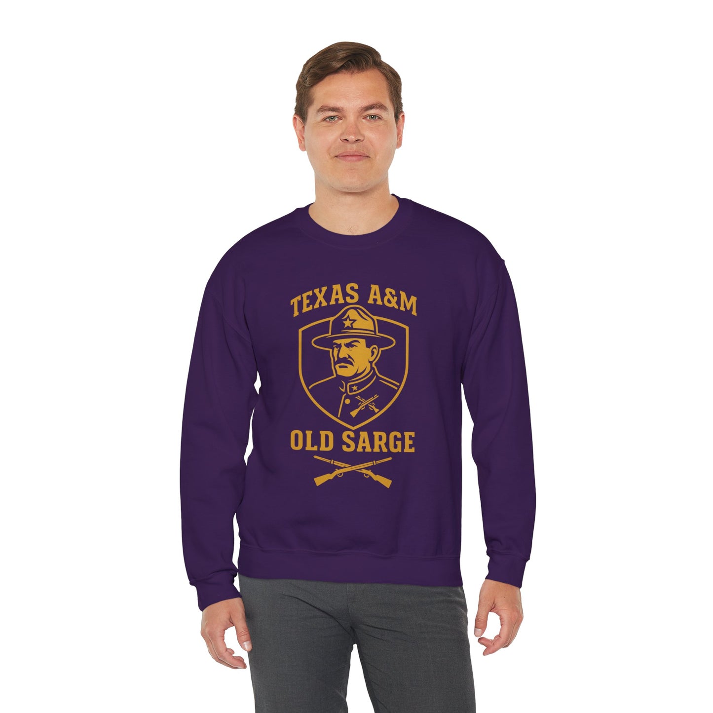 Vintage Texas A&M Old Sarge Cozy Unisex Crewneck Sweatshirt