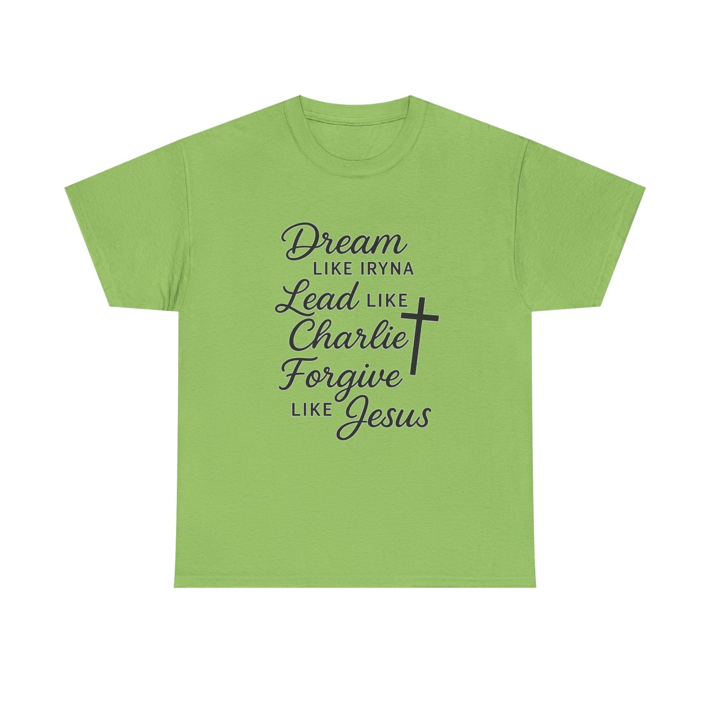 Dream, Lead, Forgive Women's Relaxed Tshirt (Black Logo)