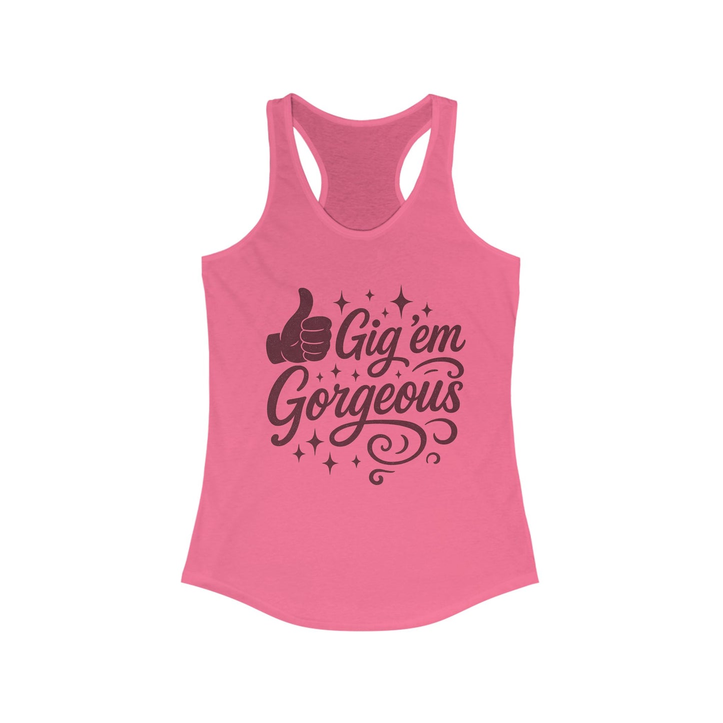 Gig 'em Gorgeous Texas A&M Women's Racerback Tank - Sweet Baby Jeez Teez