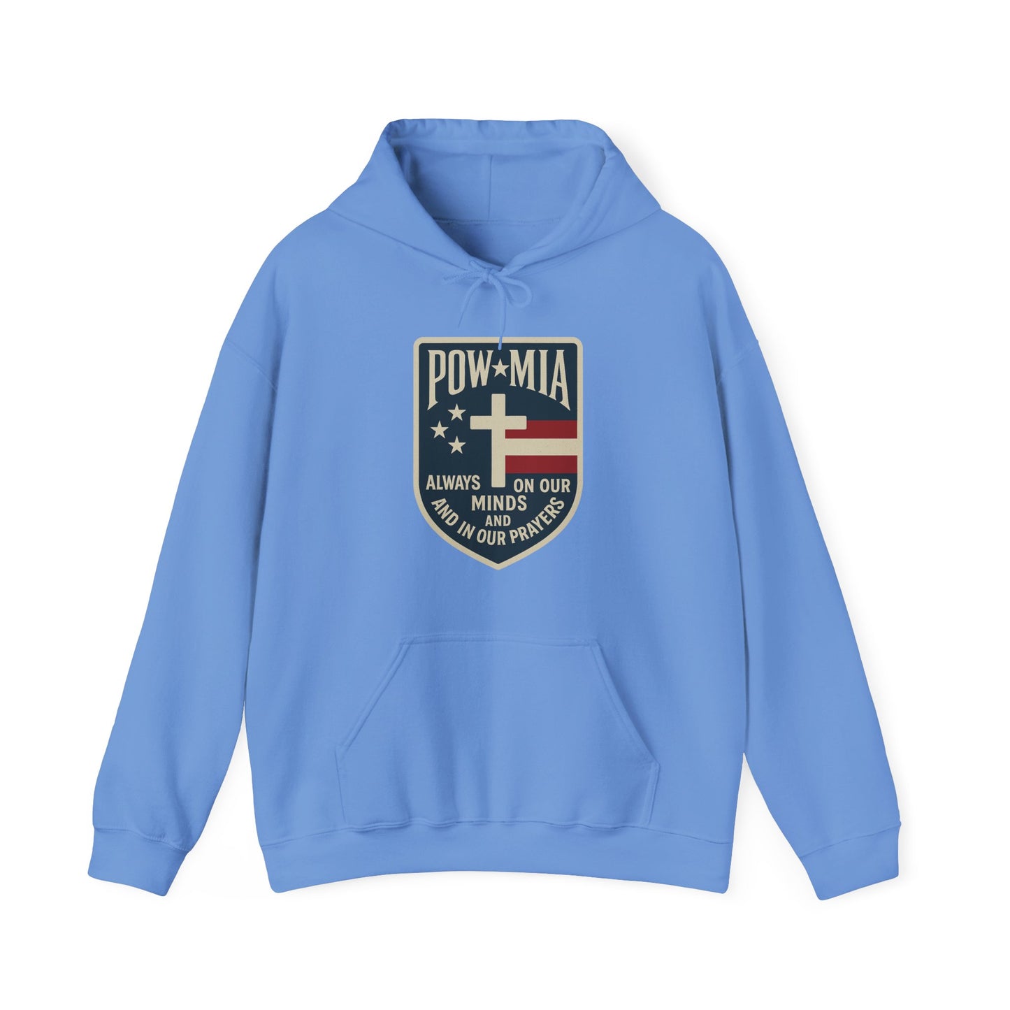 "POW MIA Thoughts & Prayers" Veteran's Tribute Military Hoodie Sweatshirt