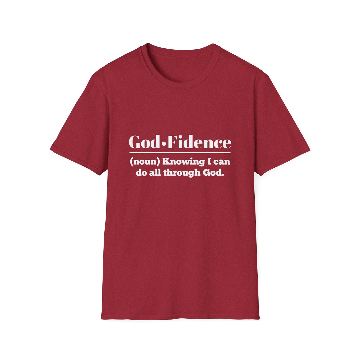God-Fidence Men's Tshirt (White Logo) - Sweet Baby Jeez Teez