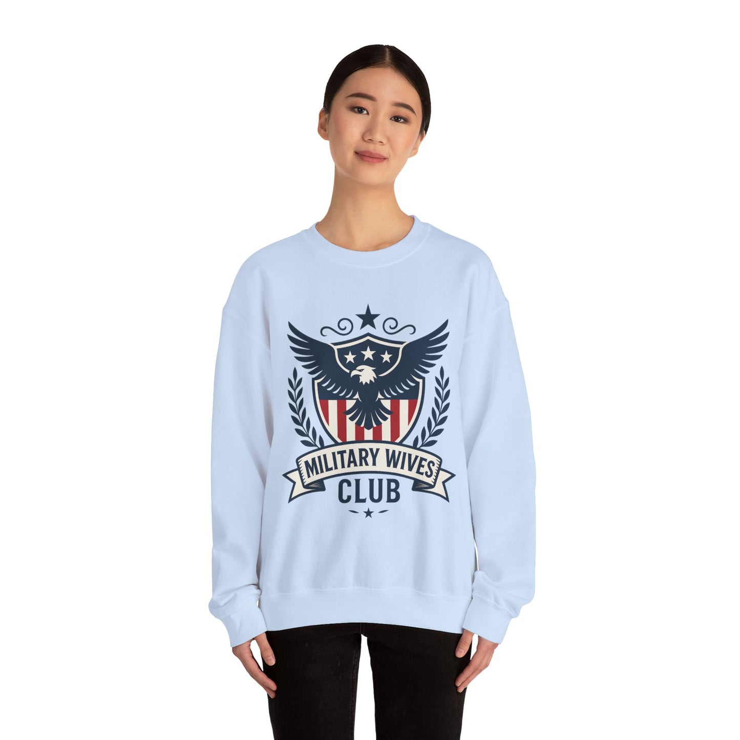 Military Moms Wives Club Relaxed Crewneck Sweatshirt