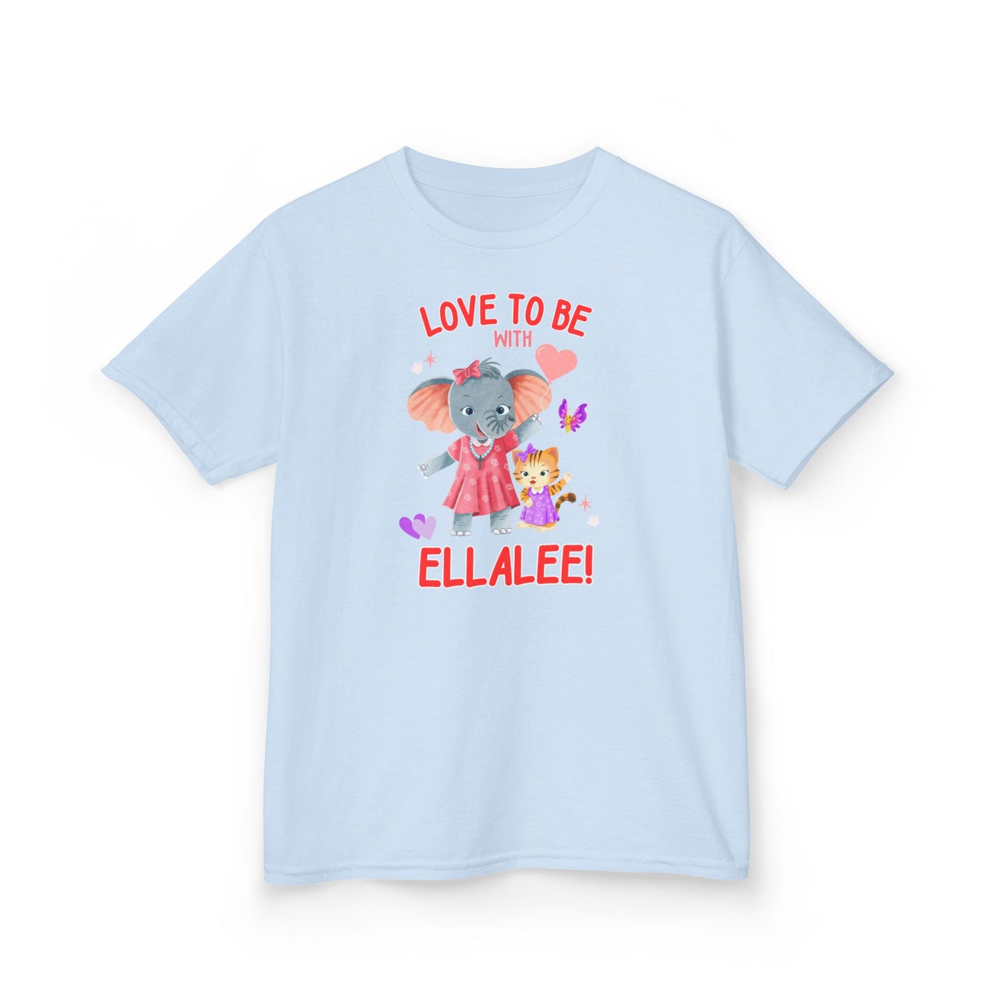 Ellalee the Elephant (TM), Love to be with Ellalee Kids Tshirt