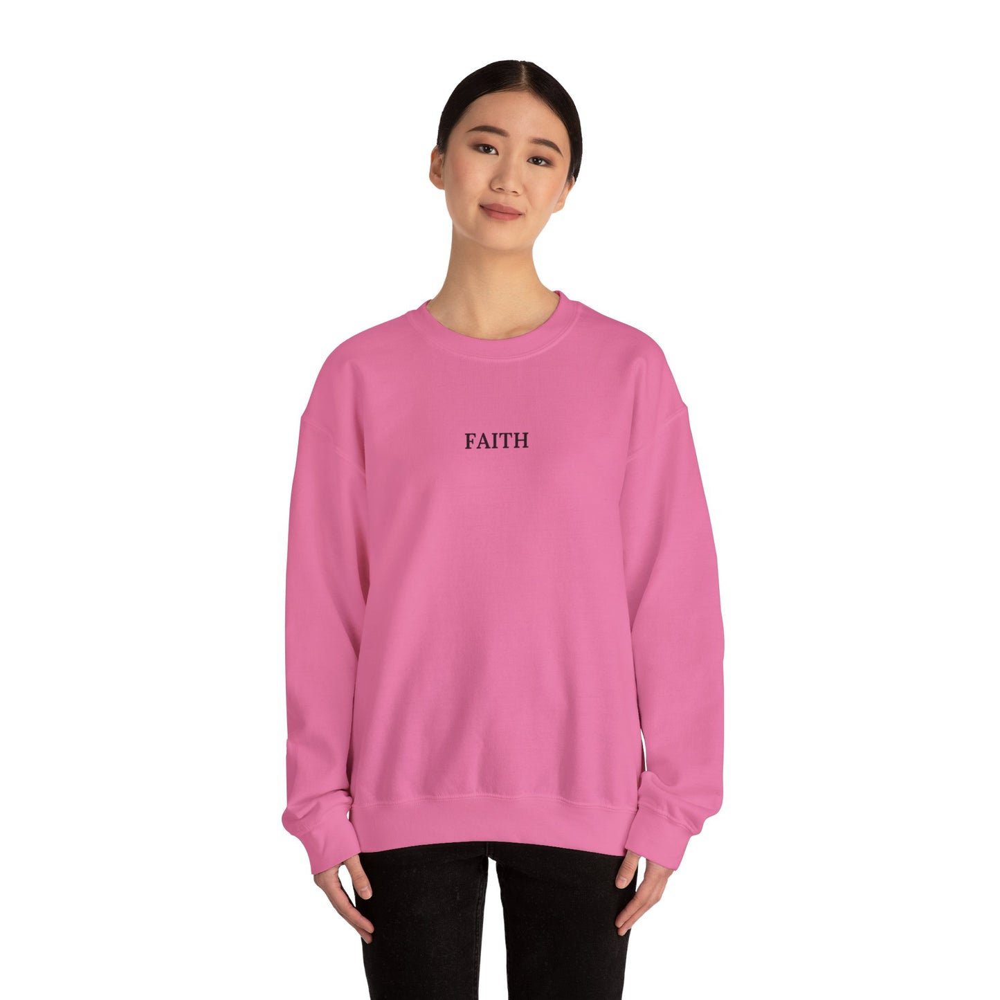 Have a Little Faith Women's Relaxed Sweatshirt (Black Logo) - Sweet Baby Jeez Teez