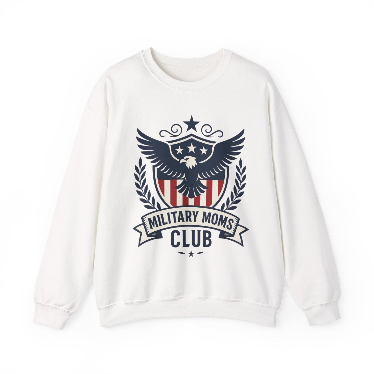 Military Moms Club Relaxed Crewneck Sweatshirt - Sweet Baby Jeez Teez
