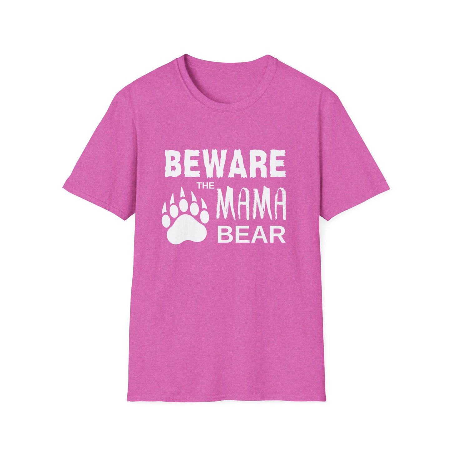 Mama Bear Women's Relaxed/Plus Tshirt (White Logo) - Sweet Baby Jeez Teez
