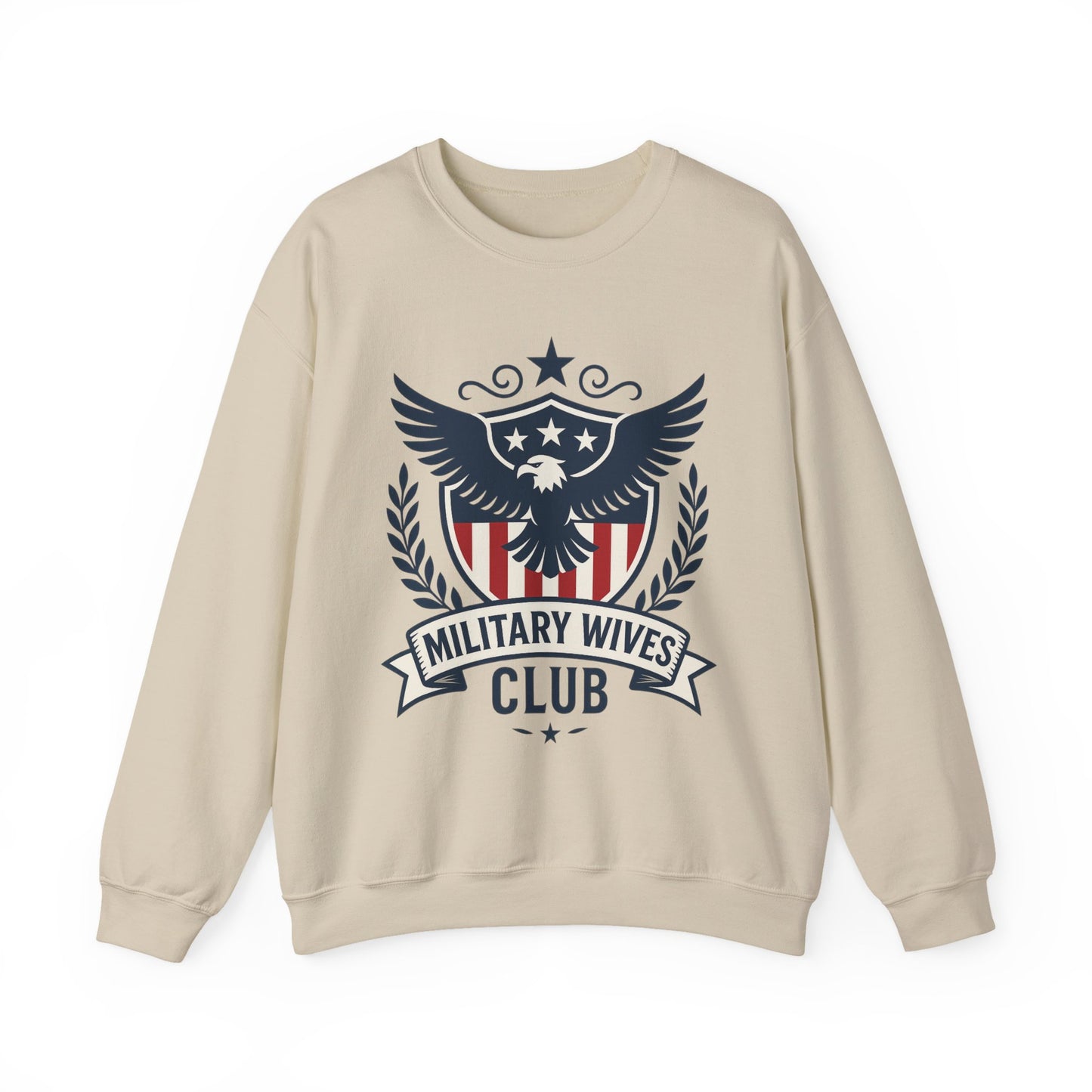Military Moms Wives Club Relaxed Crewneck Sweatshirt