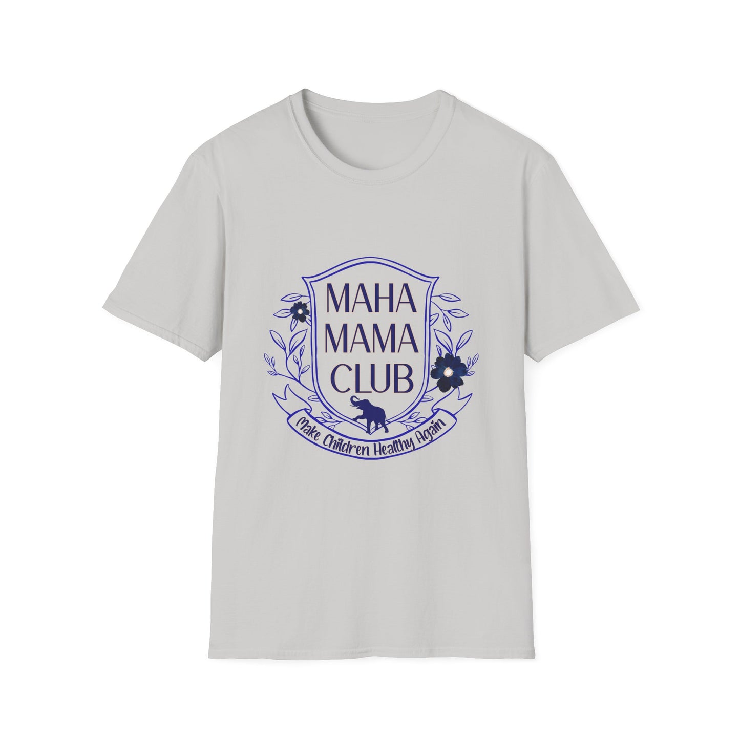 MAHA MAMA CLUB Women's Relaxed Tshirt (Open Crest Logo) - Sweet Baby Jeez Teez