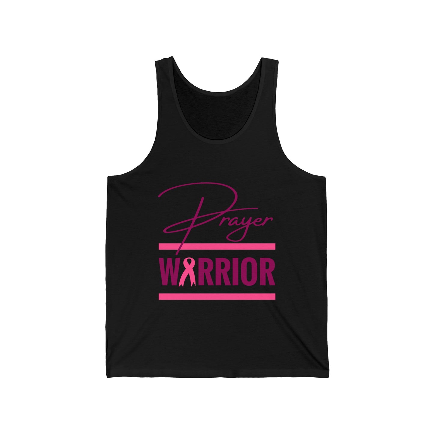 Prayer Warrior Breast Cancer Women's Relaxed/Plus Tank (Pink Logo) - Sweet Baby Jeez Teez