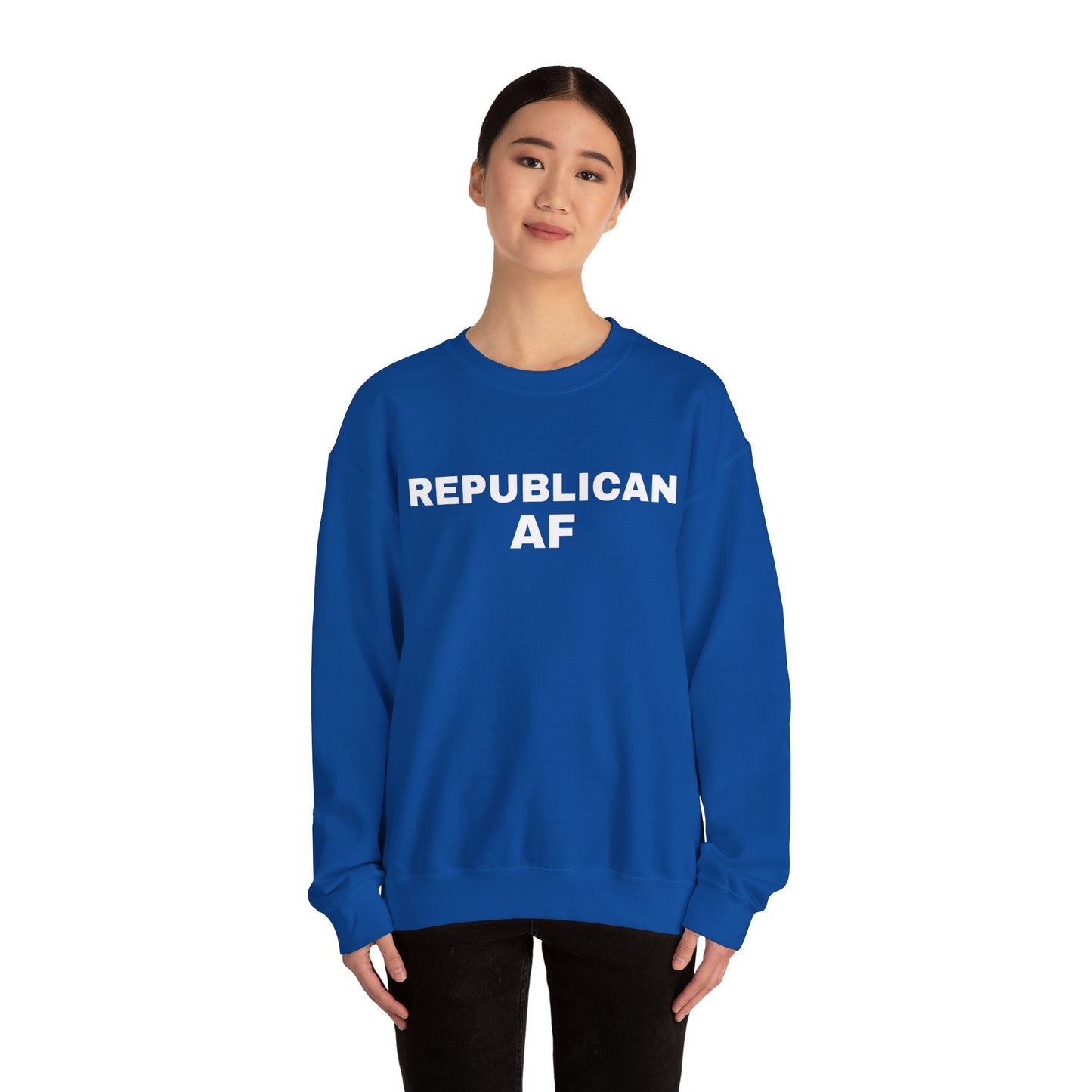 Republican AF Women's Sweatshirt (White Logo) - Sweet Baby Jeez Teez