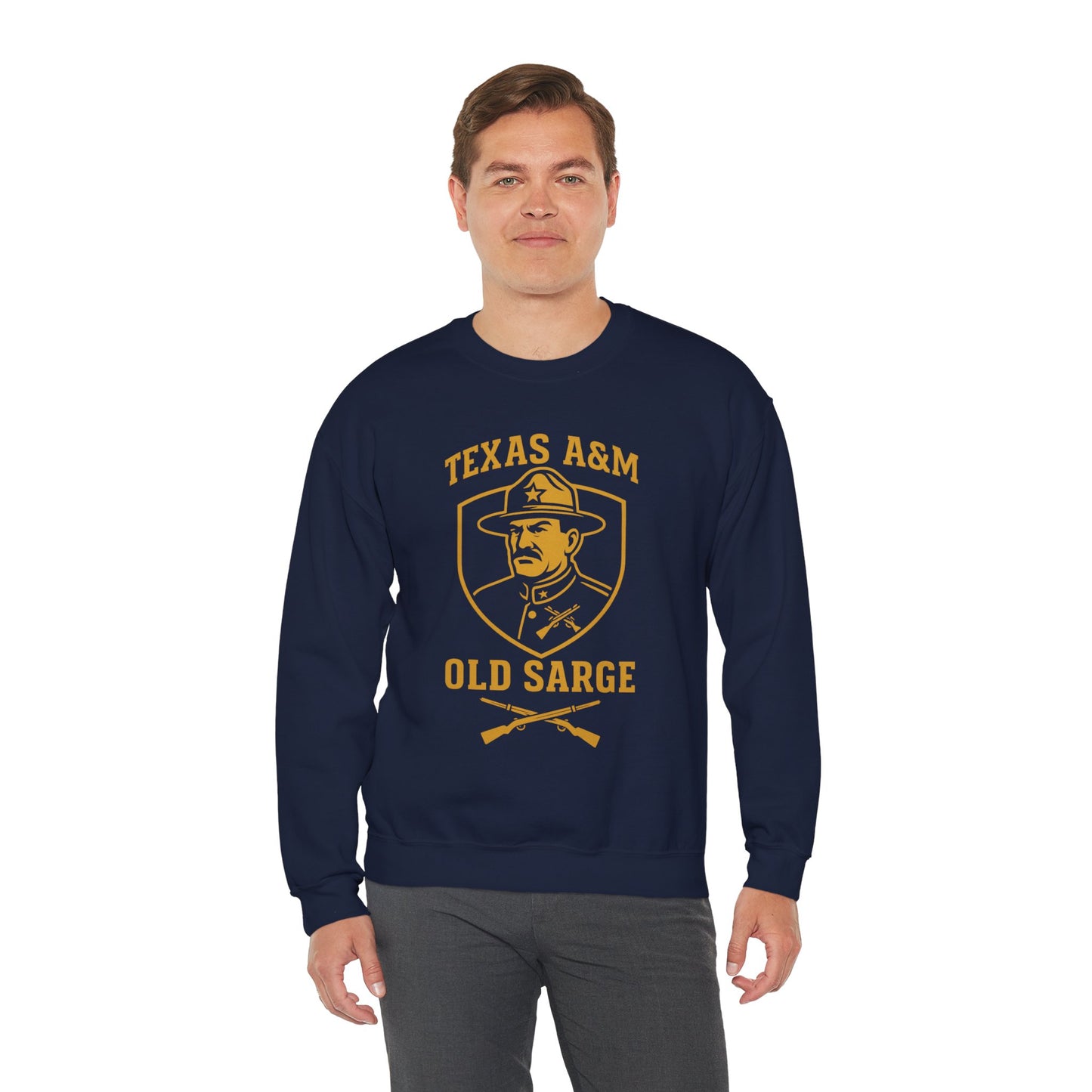 Vintage Texas A&M Old Sarge Cozy Unisex Crewneck Sweatshirt