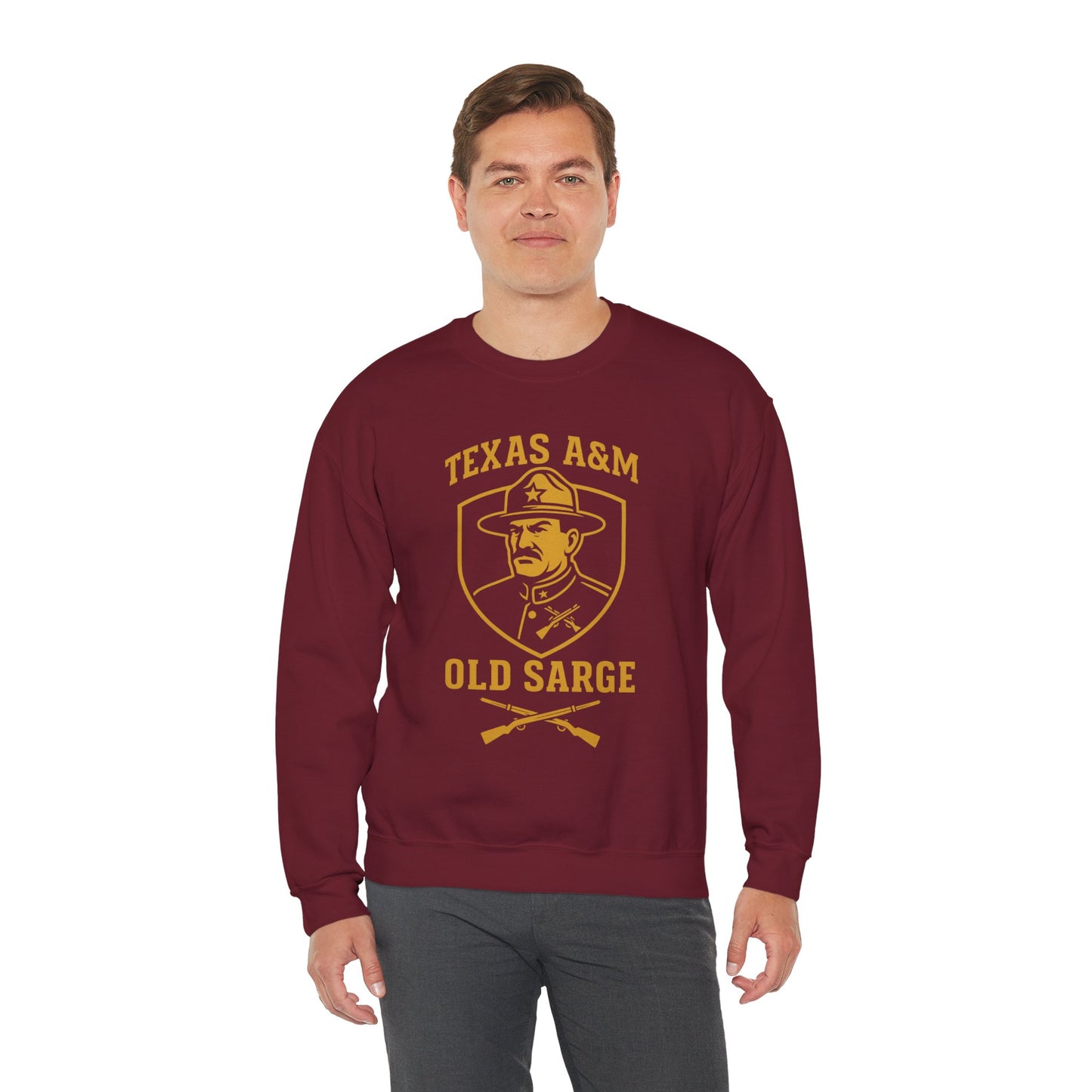 Vintage Texas A&M Old Sarge Cozy Unisex Crewneck Sweatshirt