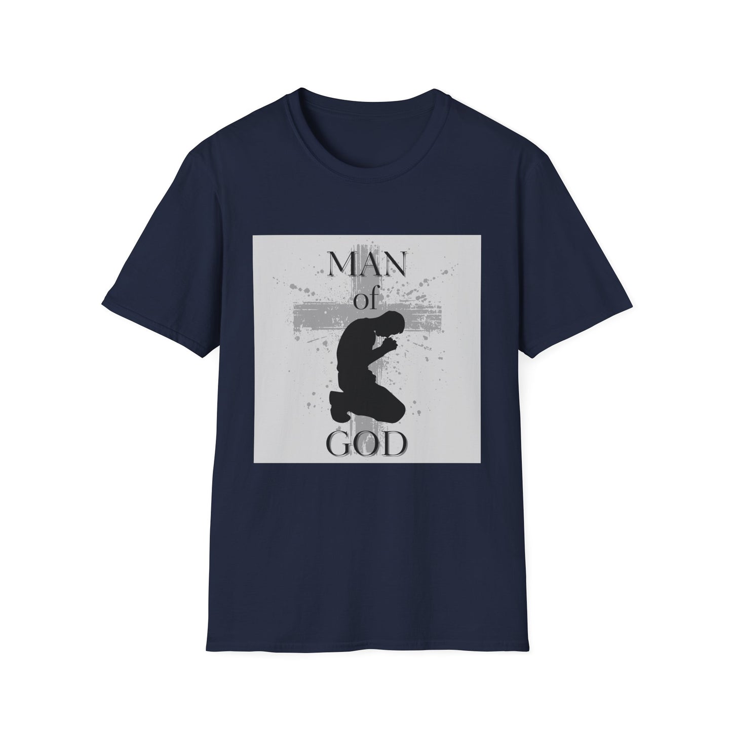 Man of God Men's Tshirt (Gray Logo) - Sweet Baby Jeez Teez