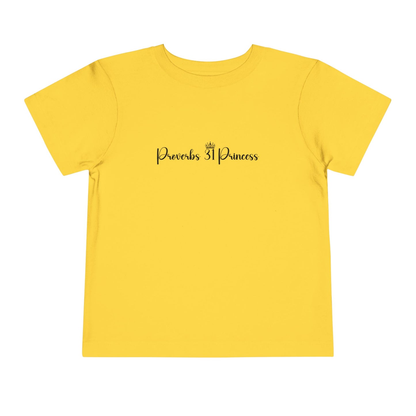 Proverbs 31 Princess Girl's Toddler Tshirt (Black Logo) - Sweet Baby Jeez Teez
