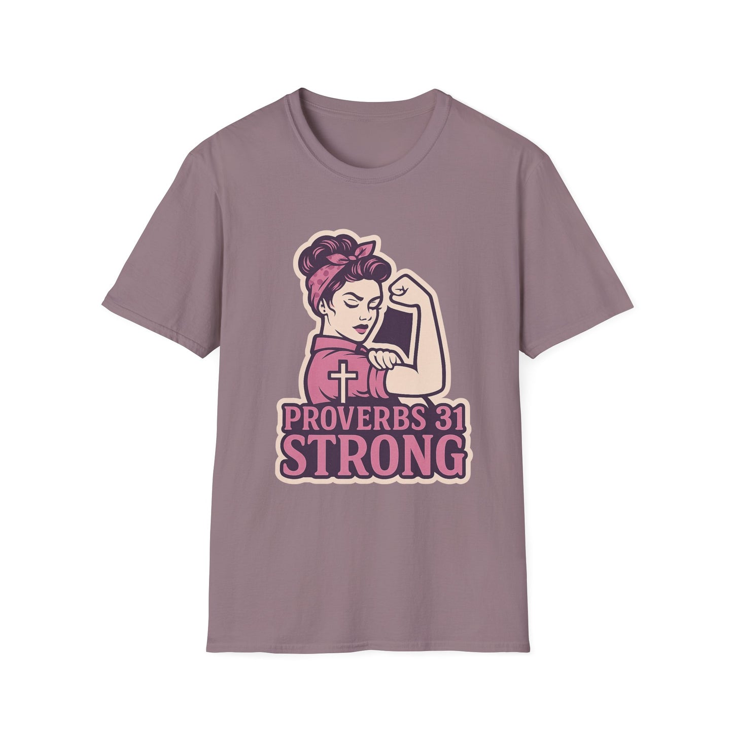 Proverbs 31 Strong Christian Women's Empowering Softstyle T-Shirt