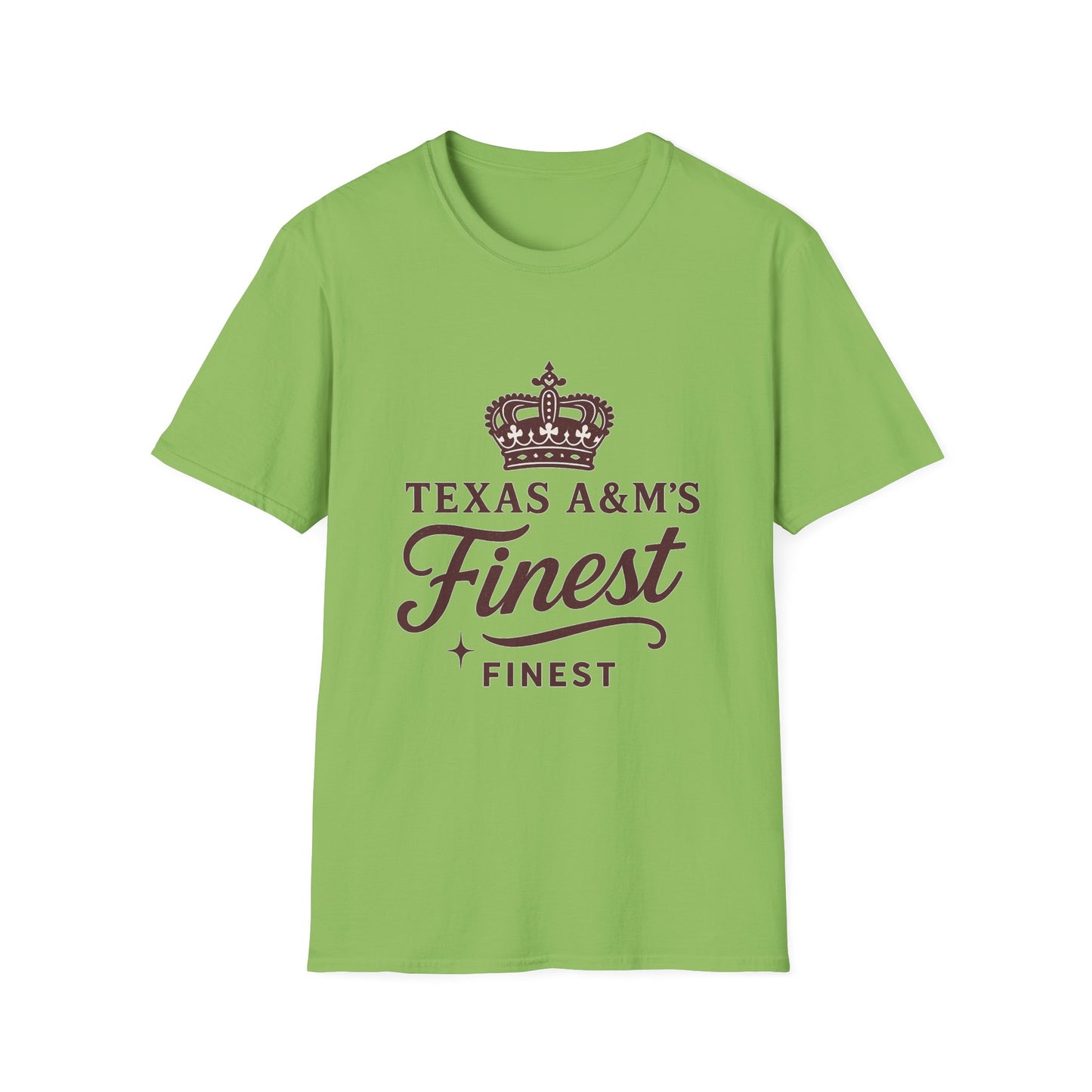 Texas A&M's Finest Unisex Softstyle T-Shirt (Logo 1) - Sweet Baby Jeez Teez
