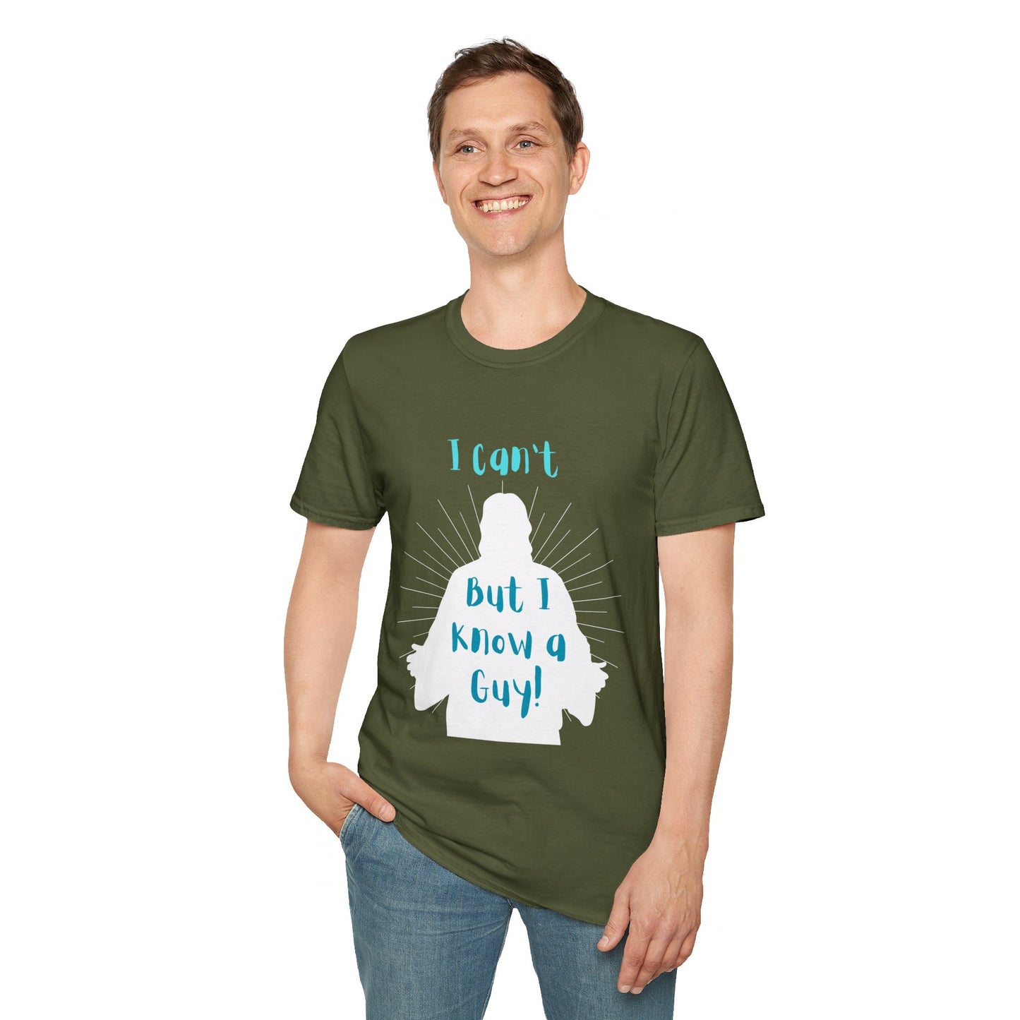 I Know a Guy Men's Tshirt (White Logo) - Sweet Baby Jeez Teez
