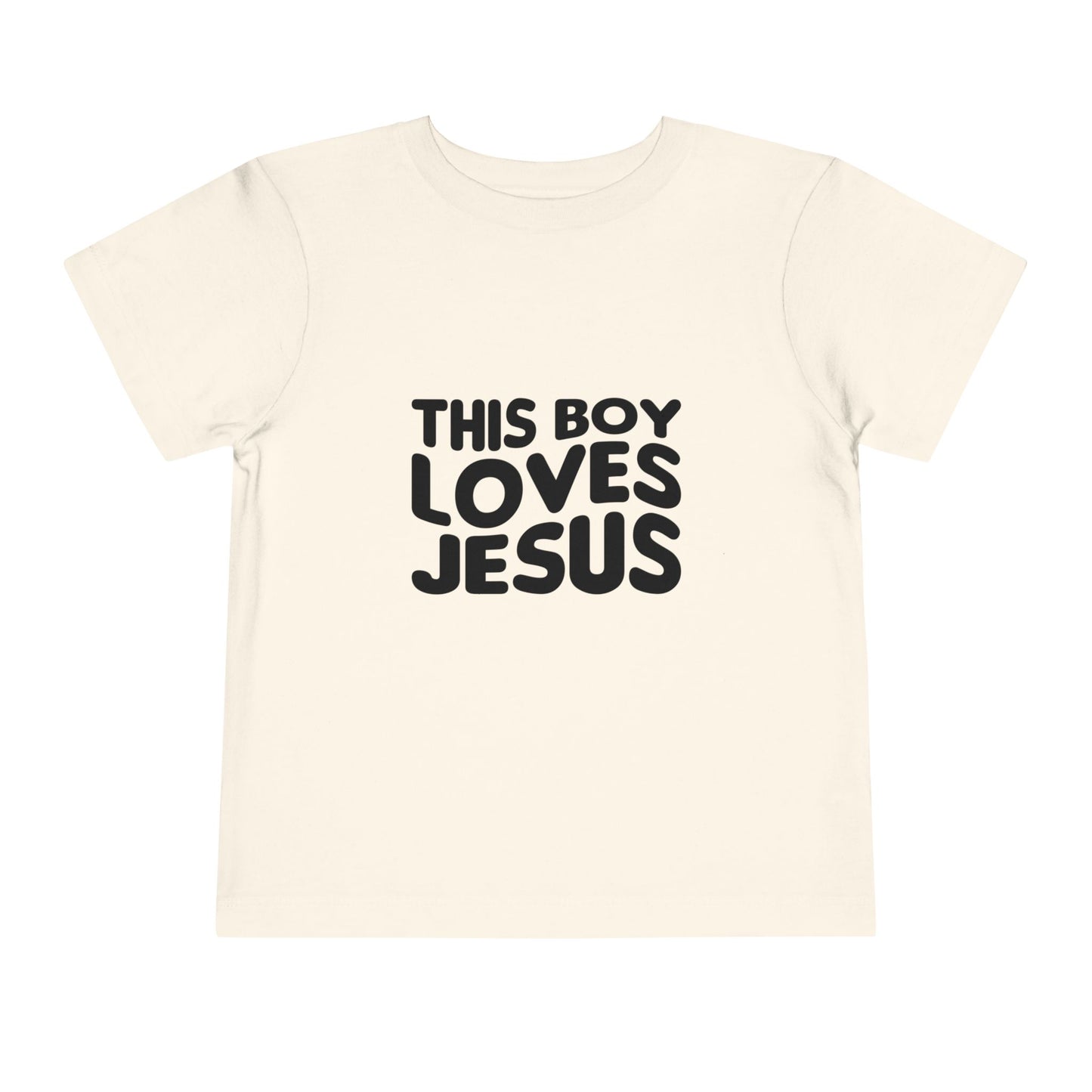This Boy Loves Jesus Toddler Tshirt - Sweet Baby Jeez Teez
