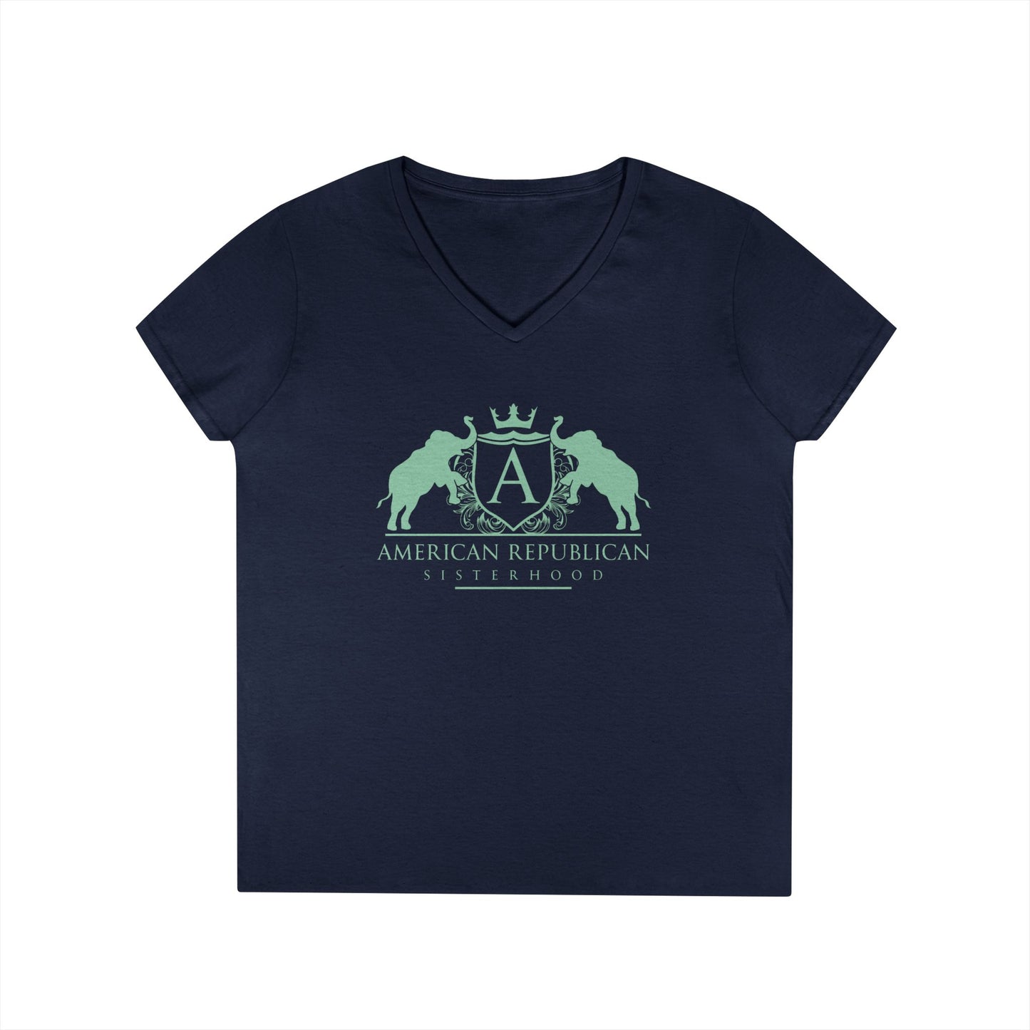 ARS Mint Logo Women's V-Neck Tshirt