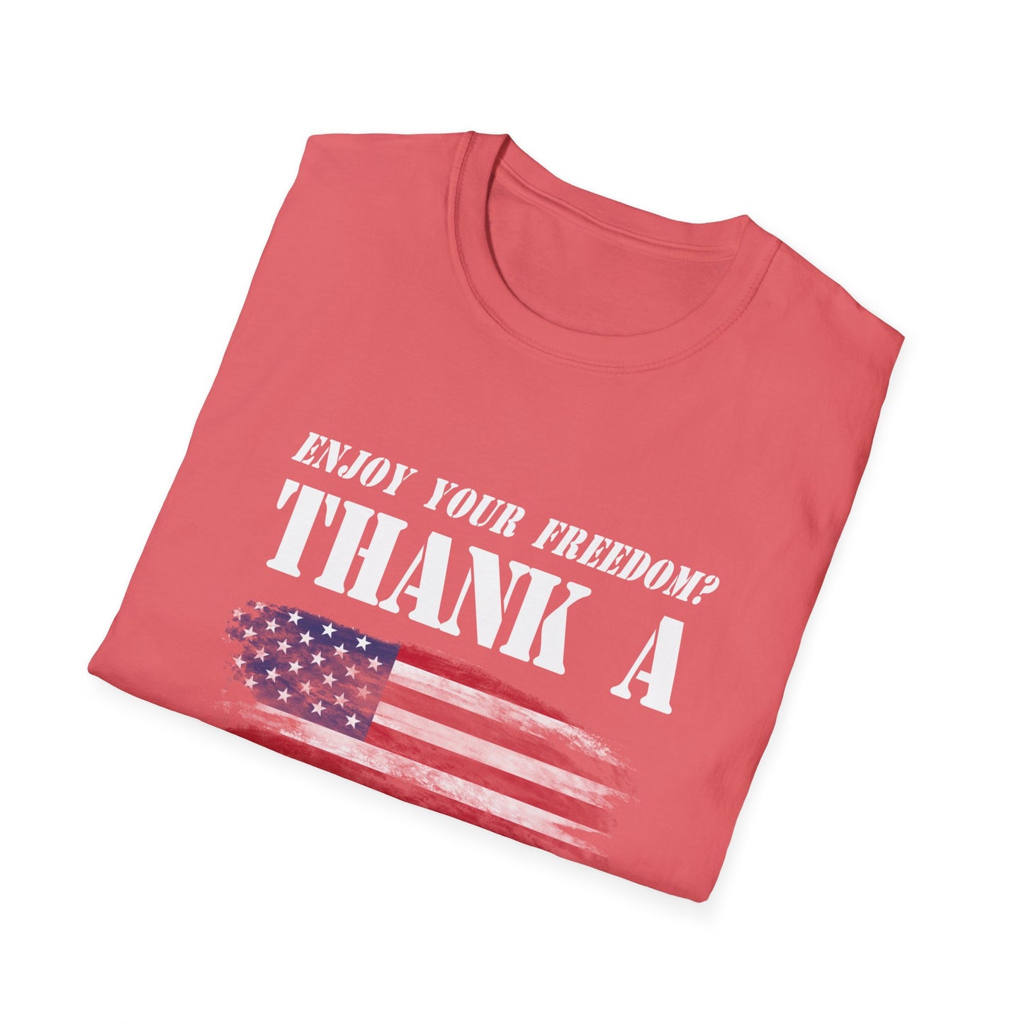 Enjoy Your Freedom Women's Relaxed/Plus Tshirt (MM Flag Logo) - Sweet Baby Jeez Teez