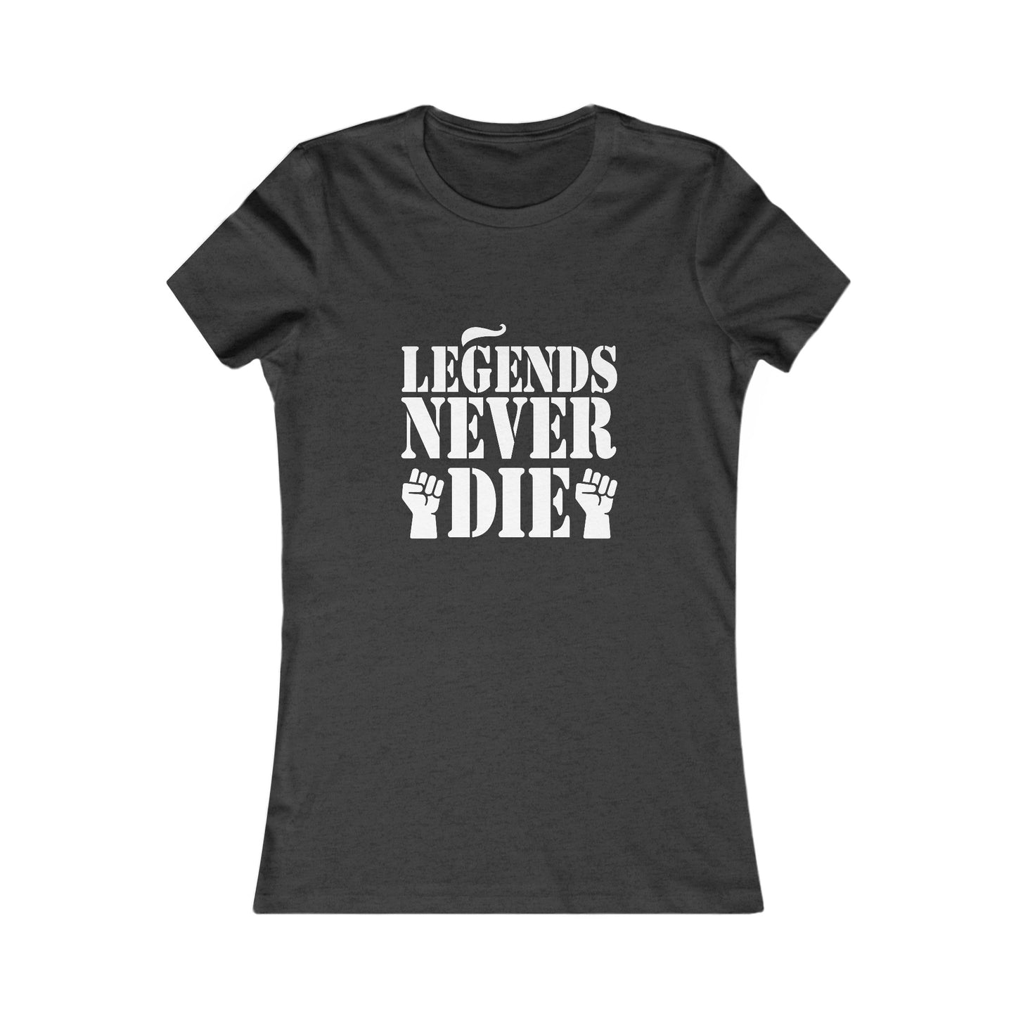 Legends Women's Fitted Tshirt (White Logo) - Sweet Baby Jeez Teez