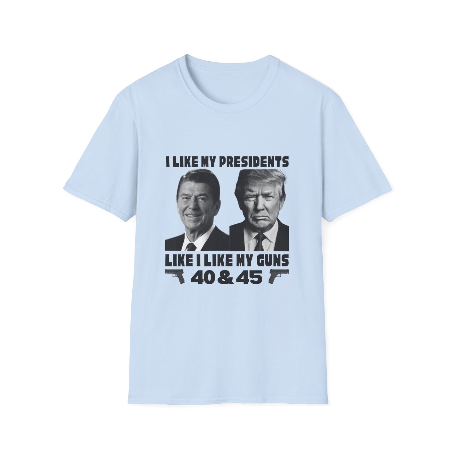 I Like My Presidents Men's Tshirt (Black Logo)