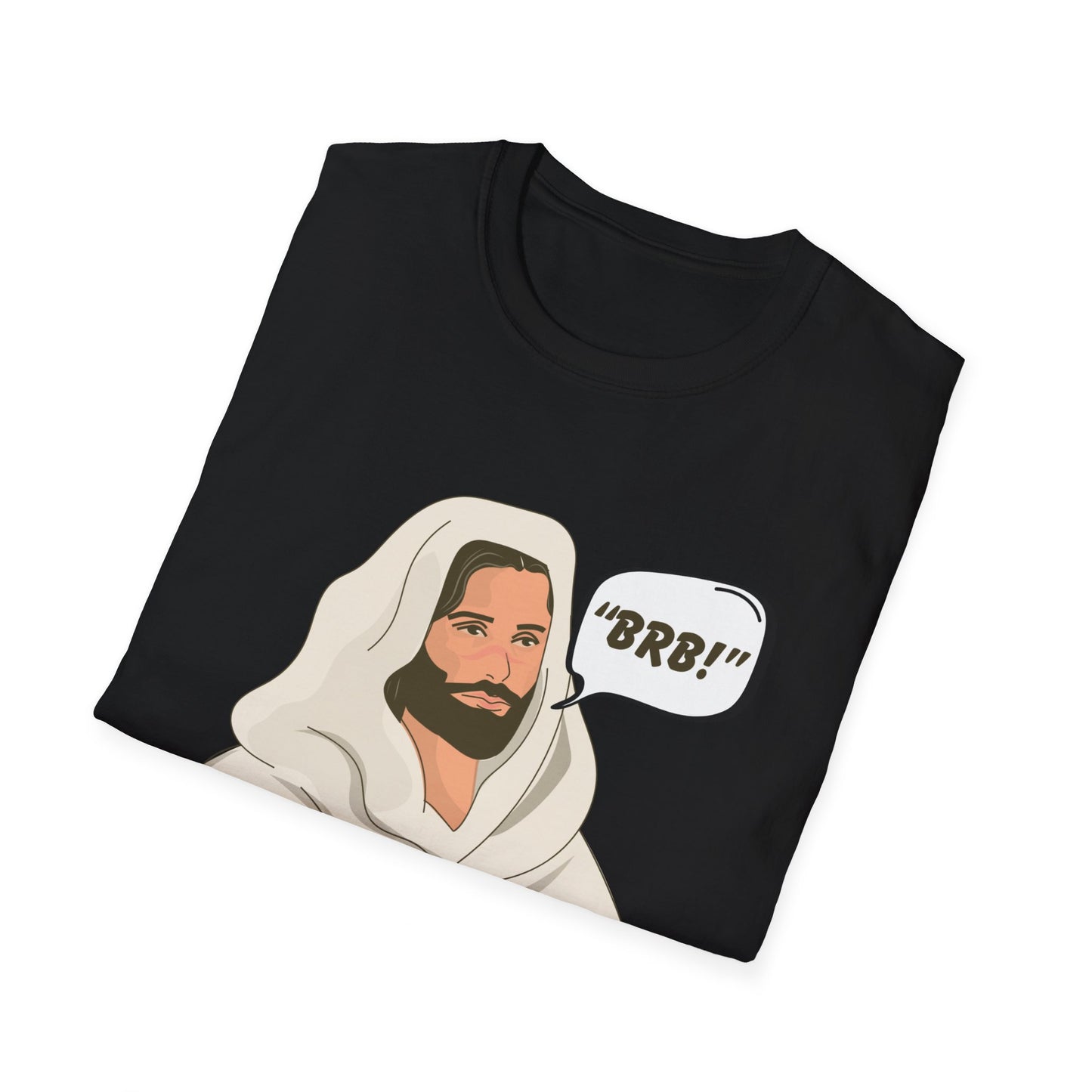 "BRB" Be Right Back Women's Relaxed/Plus Tshirt (Cartoon Logo) - Sweet Baby Jeez Teez