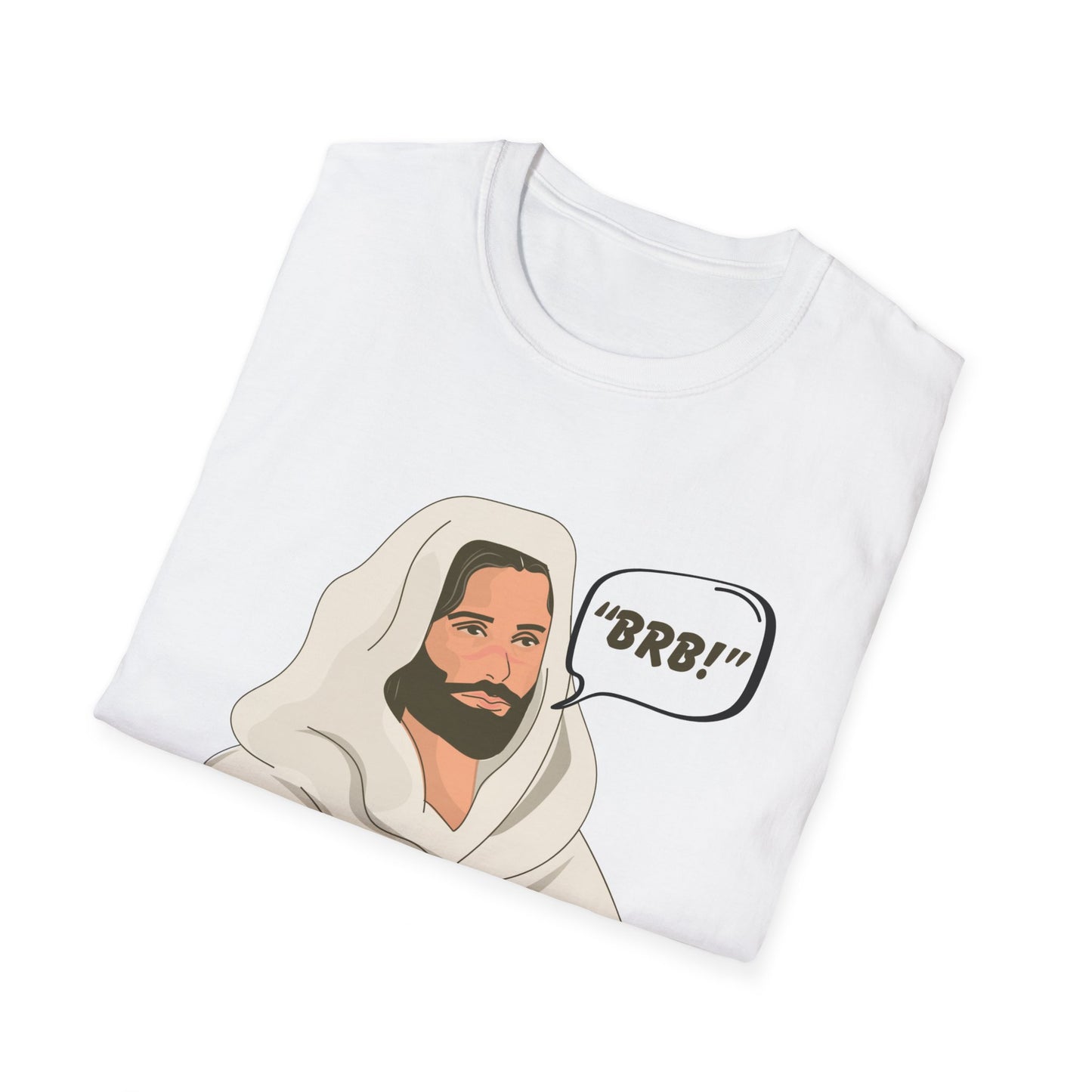 "BRB" Be Right Back Women's Relaxed/Plus Tshirt (Cartoon Logo) - Sweet Baby Jeez Teez