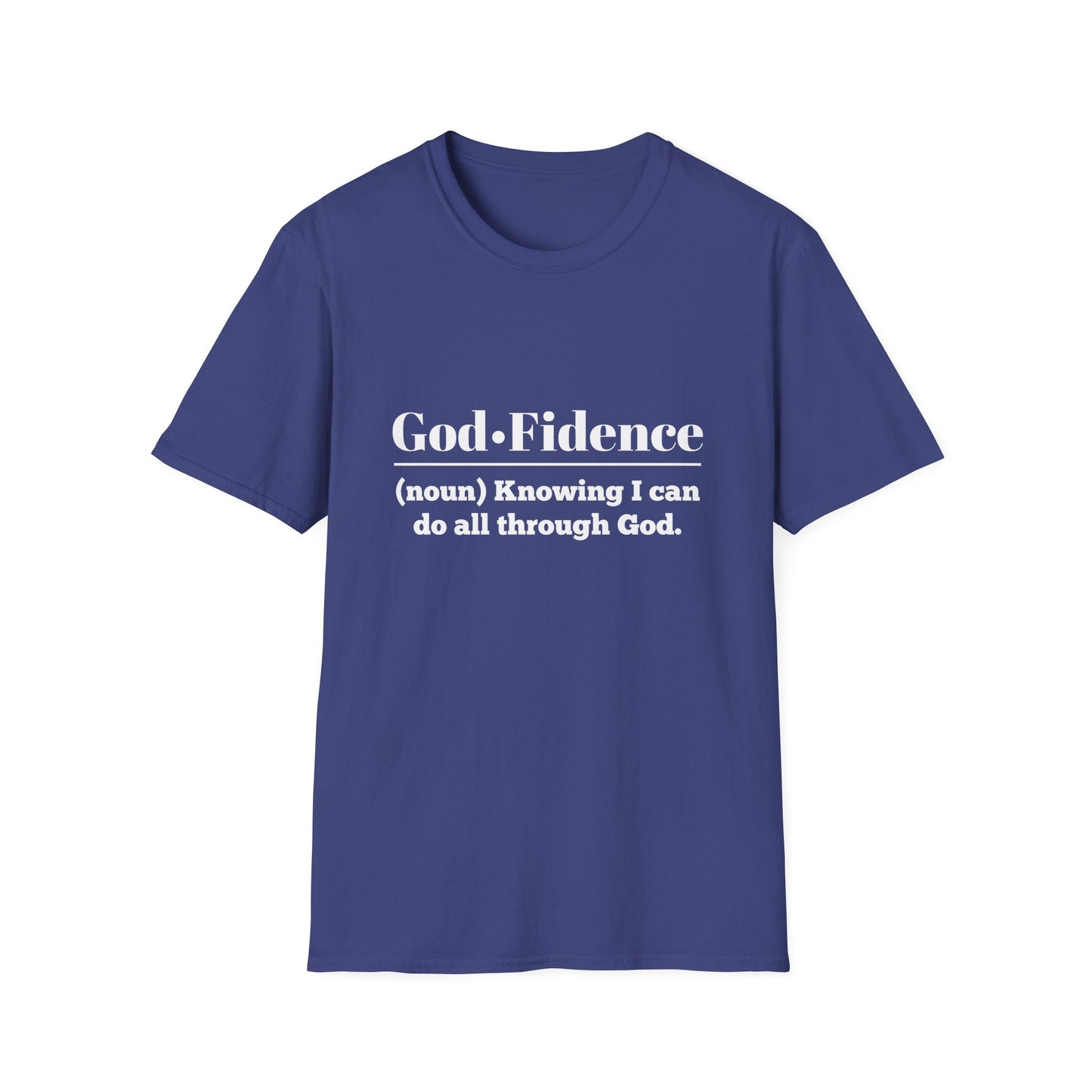 God-Fidence Men's Tshirt (White Logo) - Sweet Baby Jeez Teez