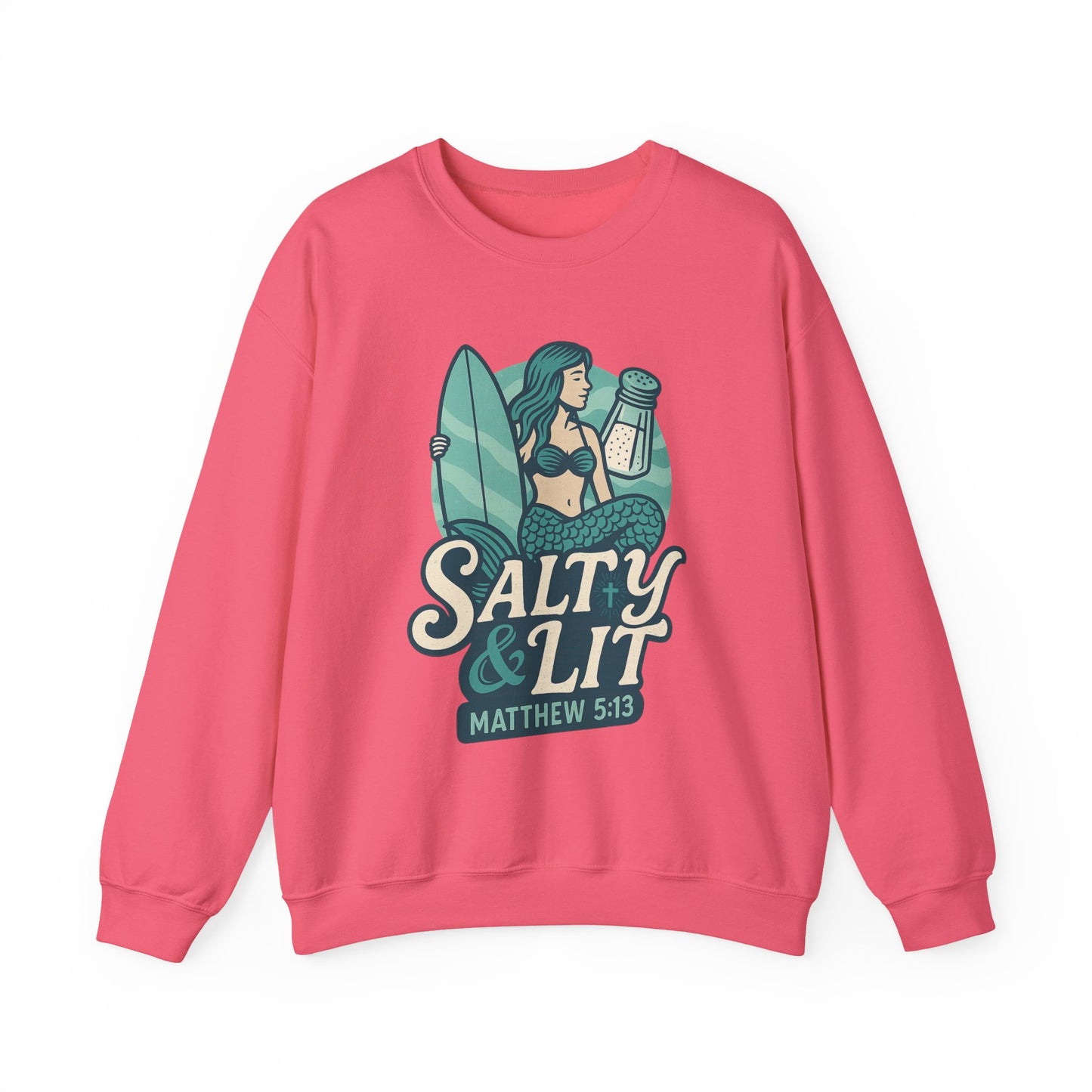 "Salty & Lit" Christian Women's Scripture Sweatshirt