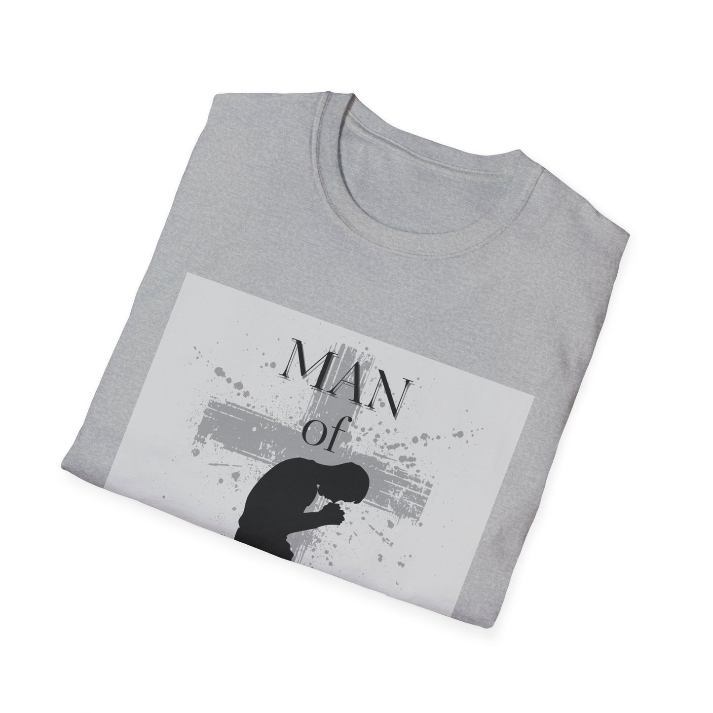 Man of God Men's Tshirt (Gray Logo) - Sweet Baby Jeez Teez