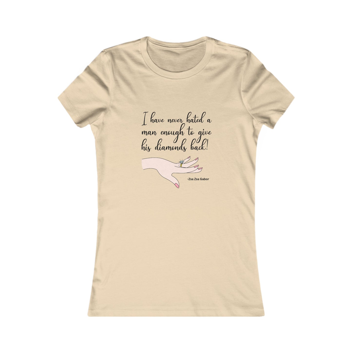 Gabor Diamonds Women's Fitted Tshirt (IW Black Logo) - Sweet Baby Jeez Teez